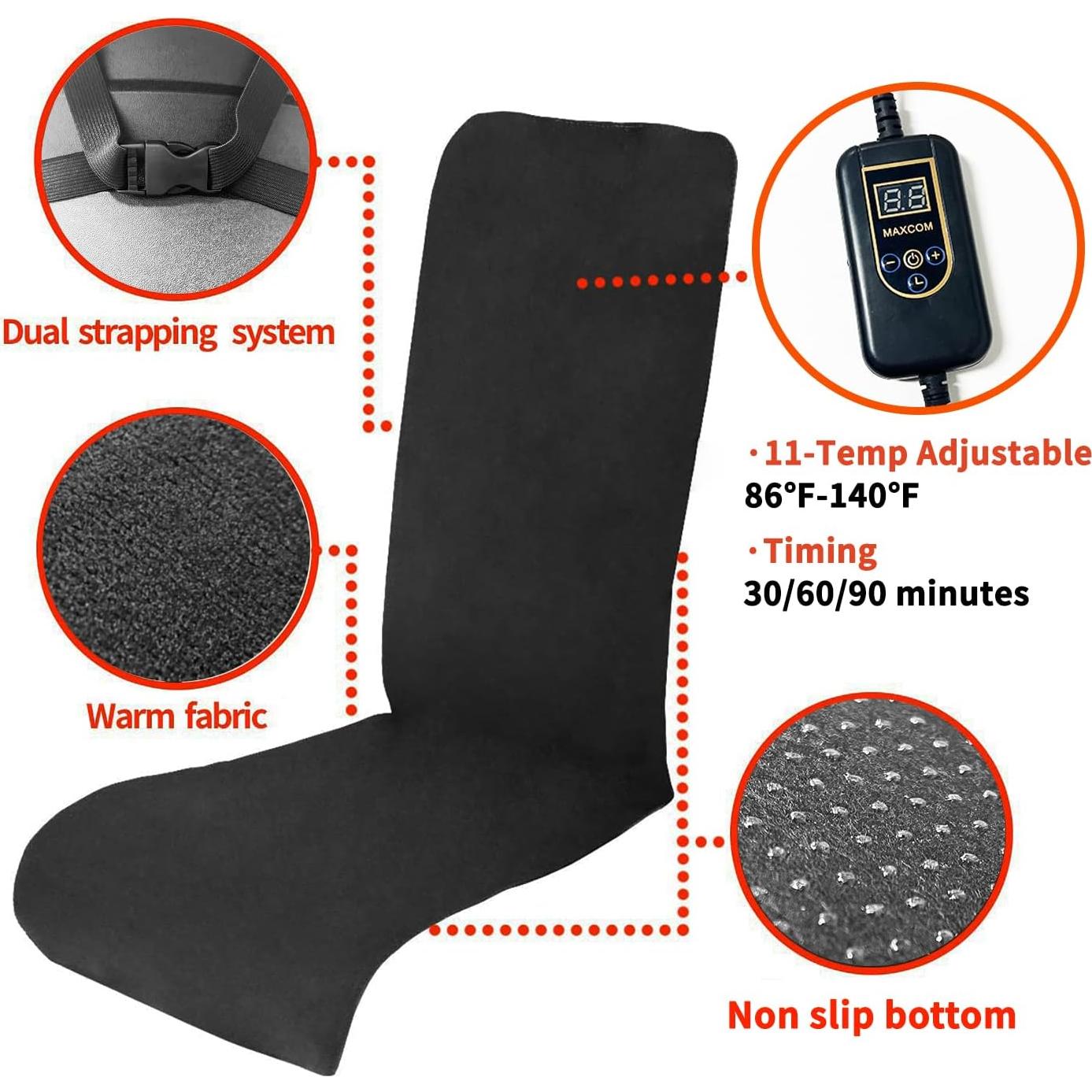 Cojín de Asiento Calentable MAXCOM SM-05 Plegable y Lavable