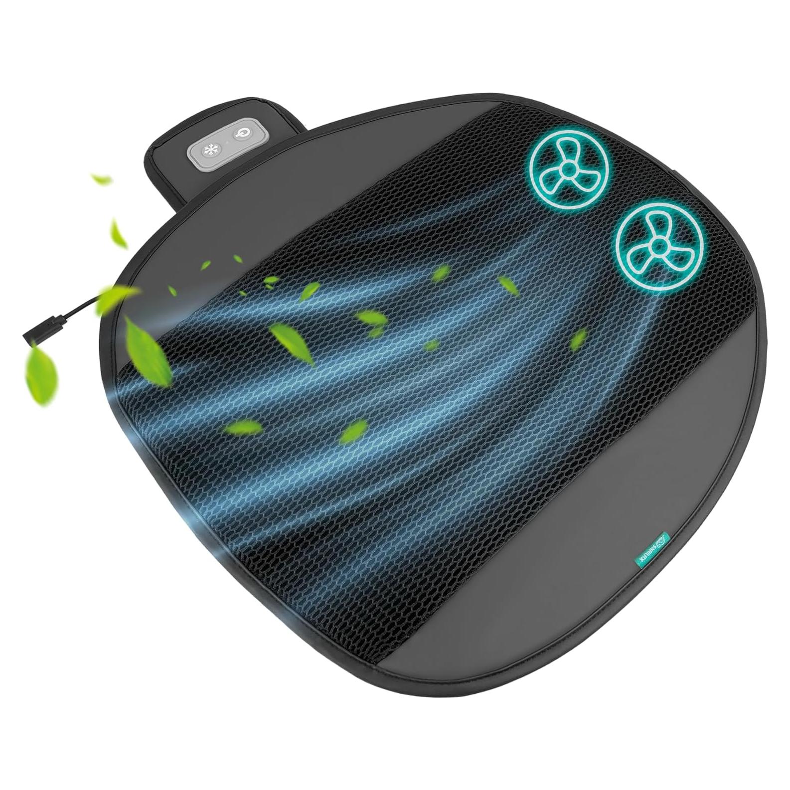 Cojín de Asiento Refrigerante Snailax con 2 Ventiladores