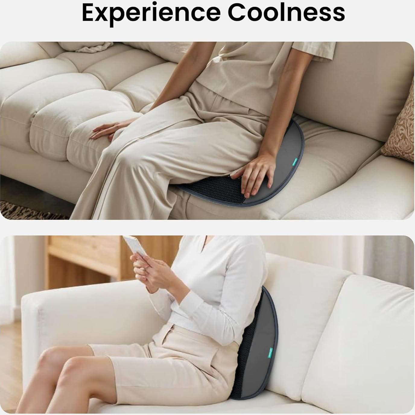 Cojín de Asiento Refrigerante Snailax con 2 Ventiladores