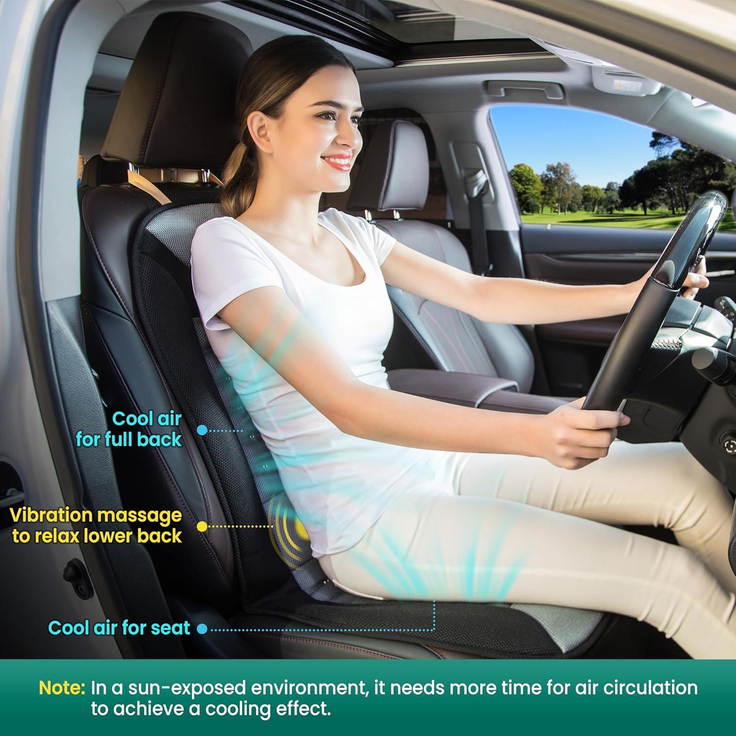 Funda de Asiento de Coche Refrigerante Snailax SL-252-L con Masaje