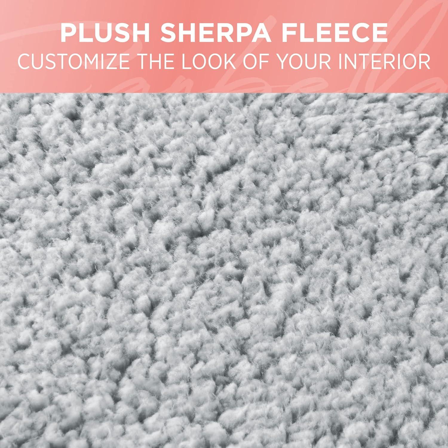 Cubierta de Asiento de Coche Carbella Fleece Gris Acolchada