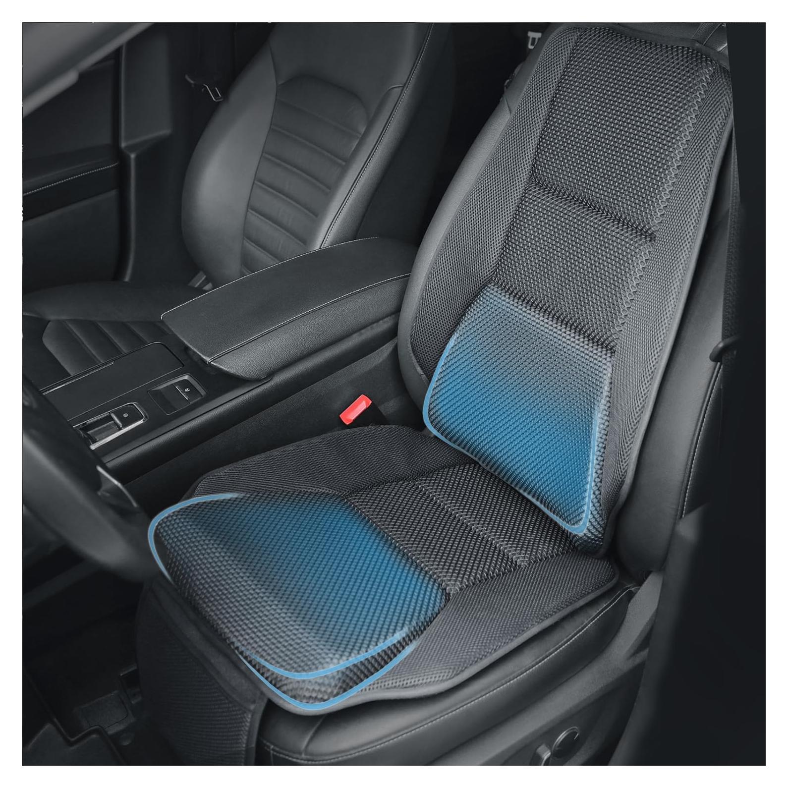 Cojín de Asiento TISHIJIE Espuma Viscoelástica Negro 74.93x46.99cm