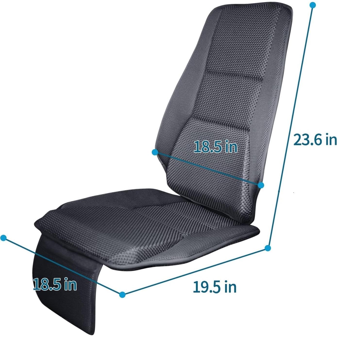 Cojín de Asiento TISHIJIE Espuma Viscoelástica Negro 74.93x46.99cm