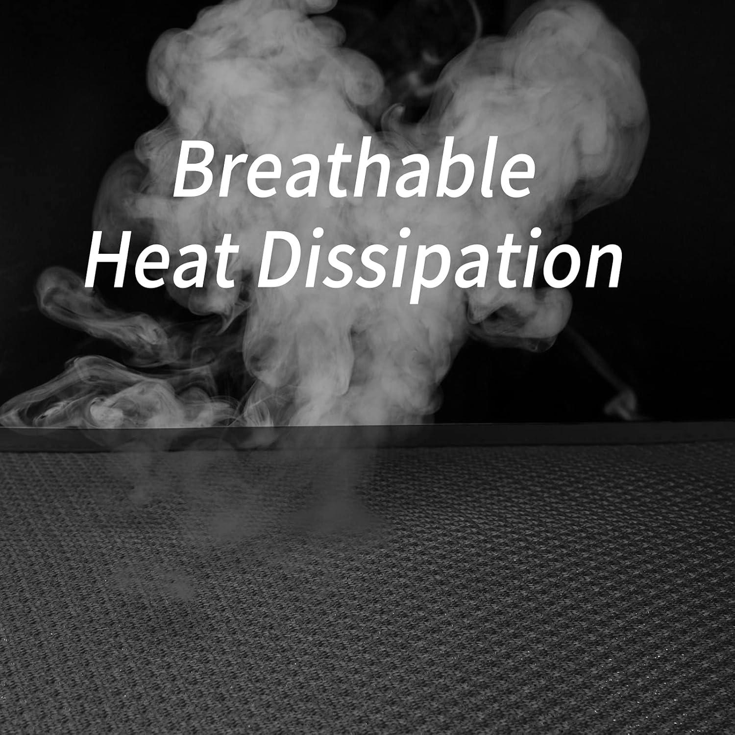 Cojín de Asiento de Coche TISHIJIE 45x45 cm Transpirable 2 Pcs