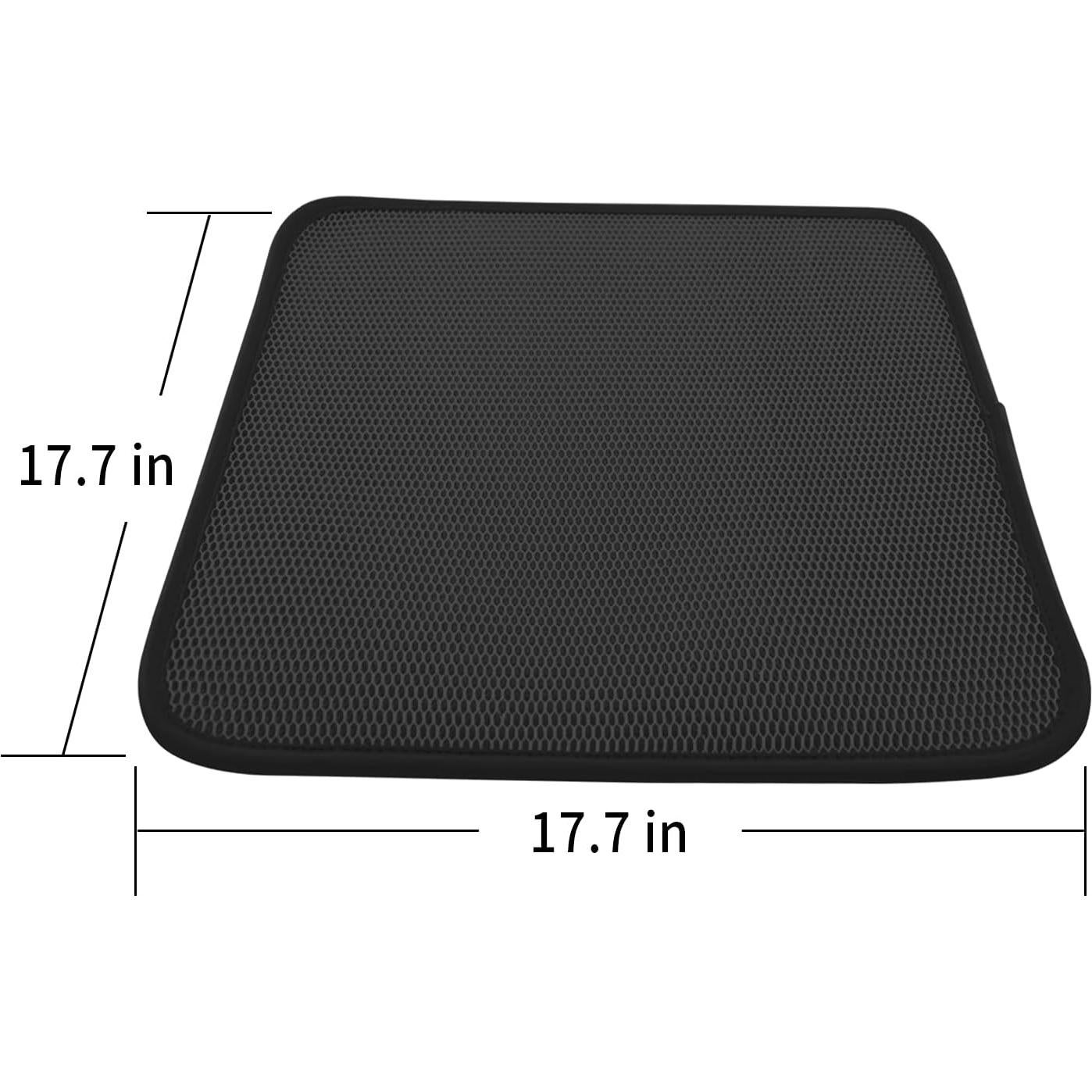 Cojín de Asiento de Coche TISHIJIE 45x45 cm Transpirable 2 Pcs