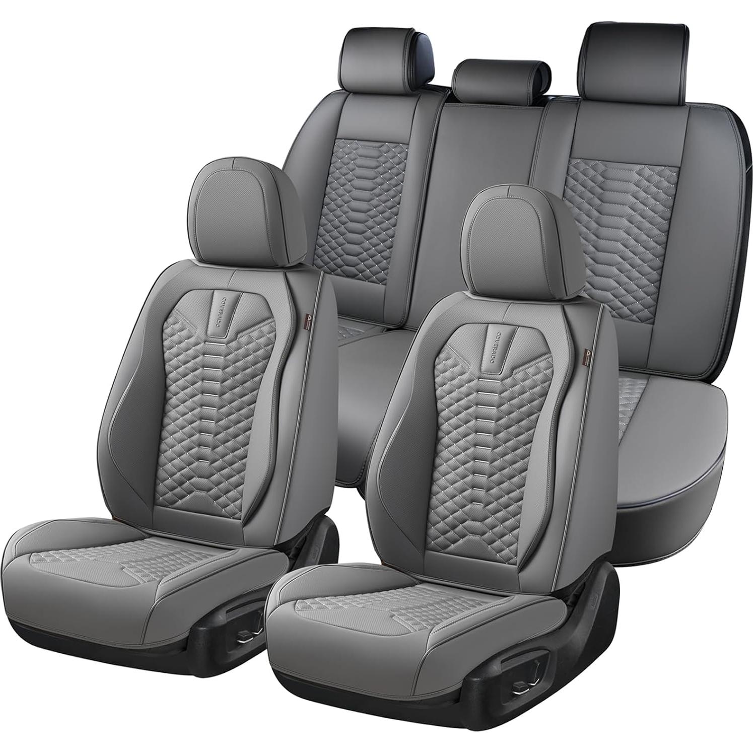 Cubiertas de Asiento de Auto Coverado D8846 Universales Gris