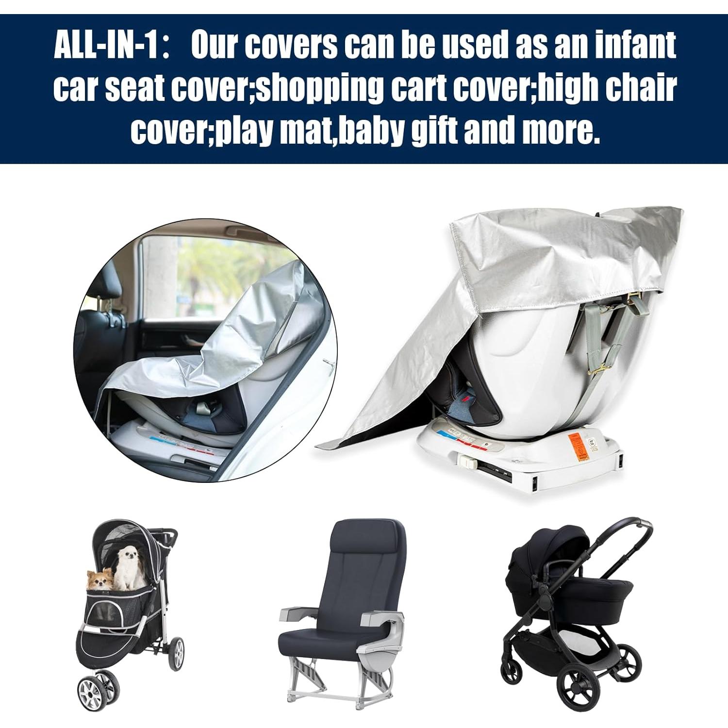 Cubierta Sombra para Asiento de Auto DUSCOKE 94x74cm UV