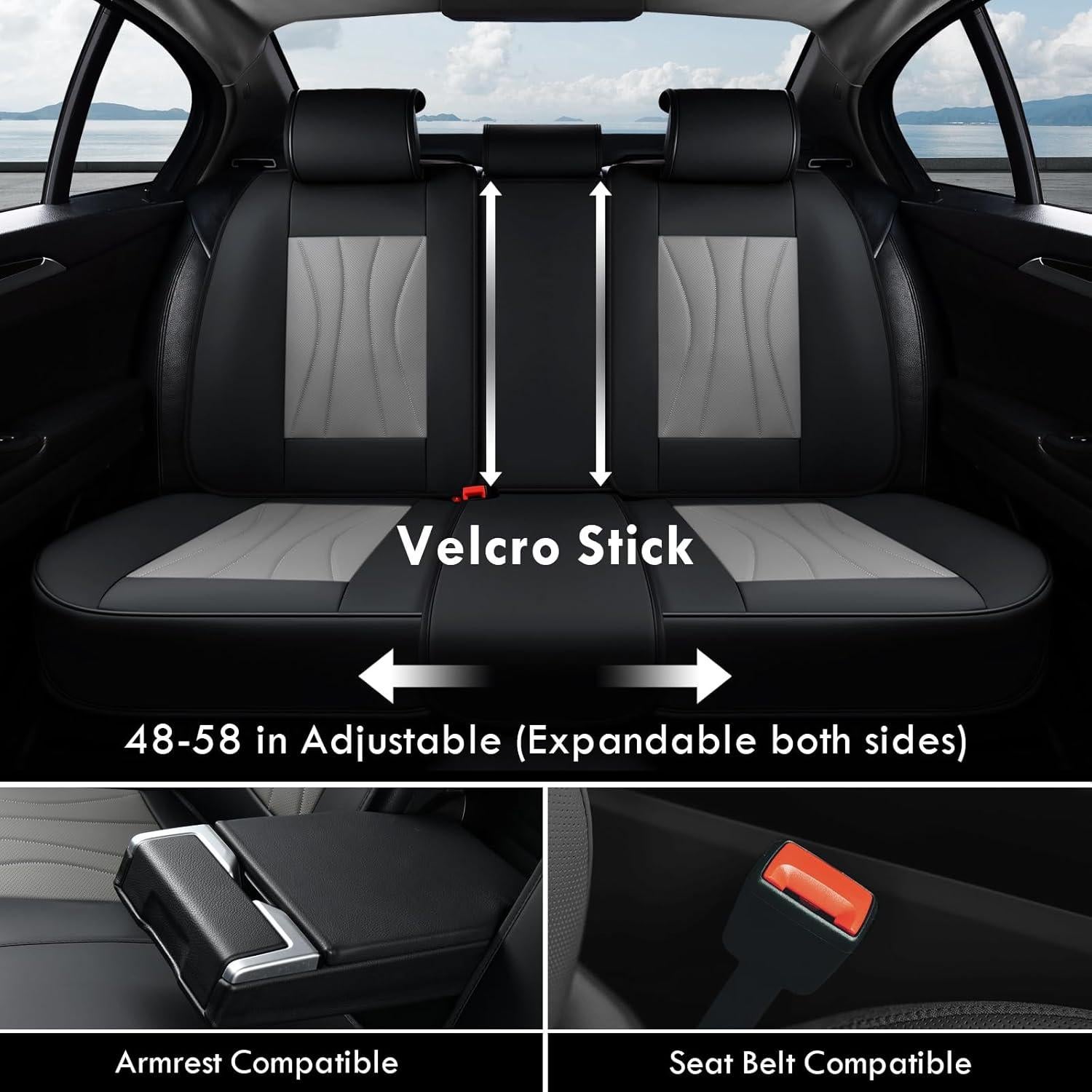 Cubiertas de Asientos de Coche Coverado SCU049, Juego Completo