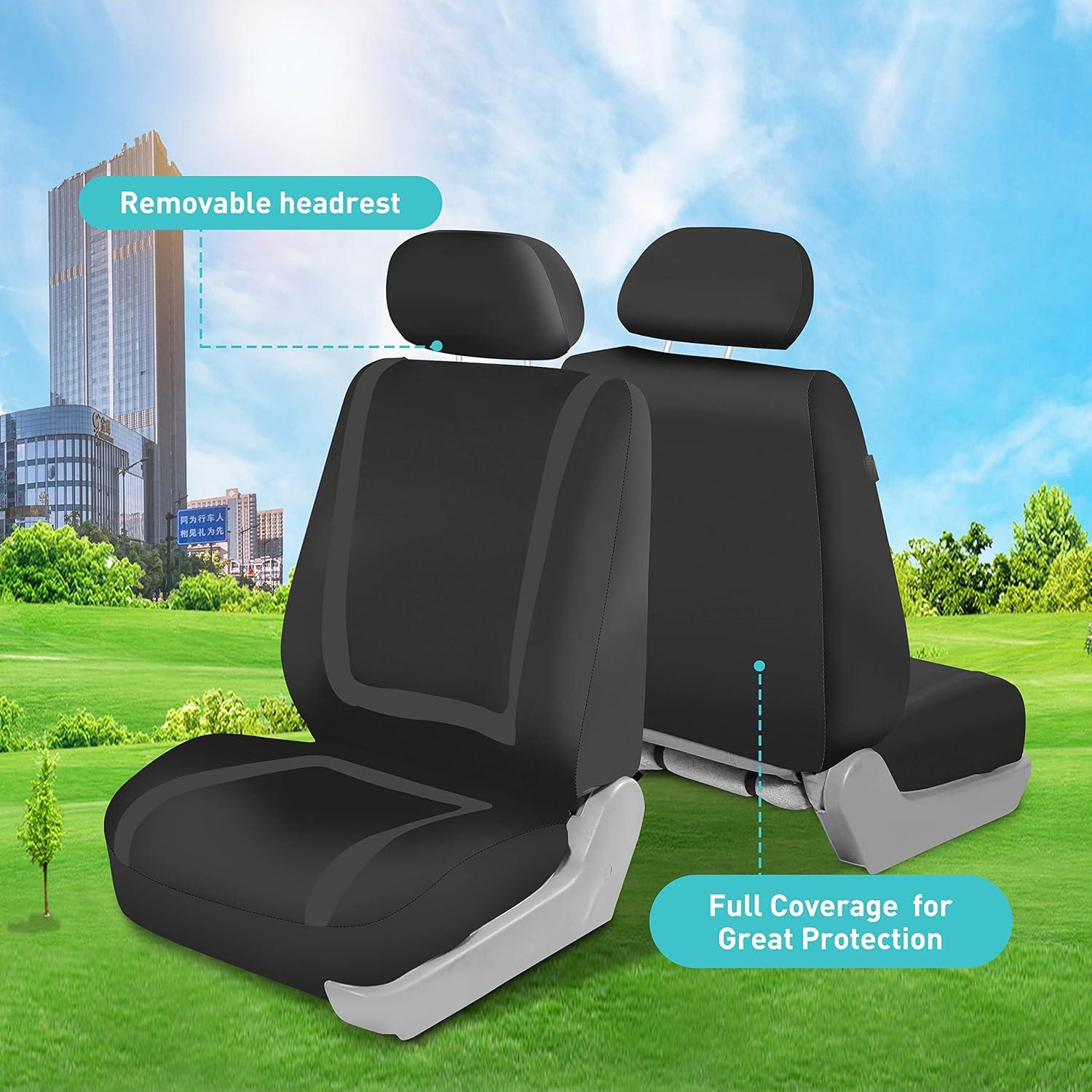 Fundas de Asiento de Coche FH Group Negro Ajuste Universal