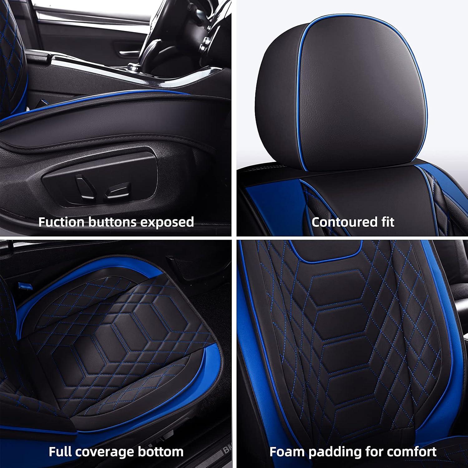 FREESOO Fundas de Asiento de Coche Juego Completo Ajuste Universal