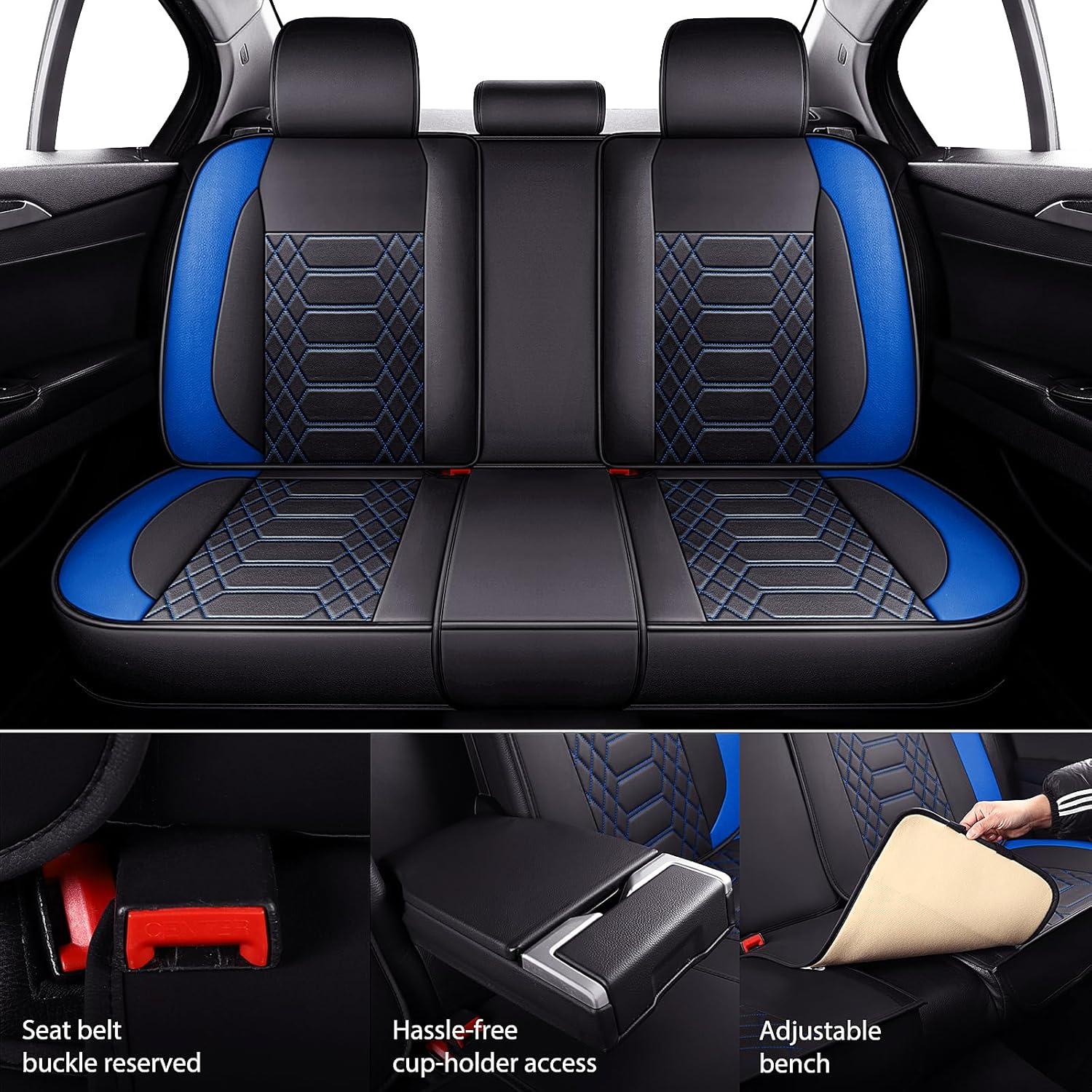 FREESOO Fundas de Asiento de Coche Juego Completo Ajuste Universal