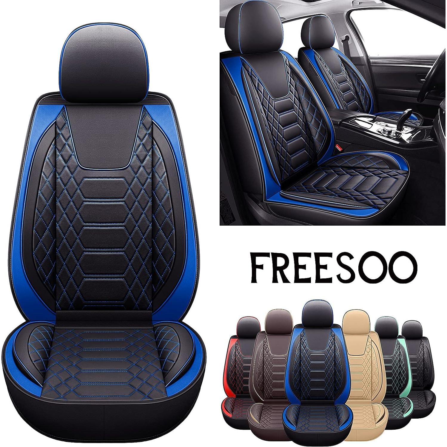 FREESOO Fundas de Asiento de Coche Juego Completo Ajuste Universal