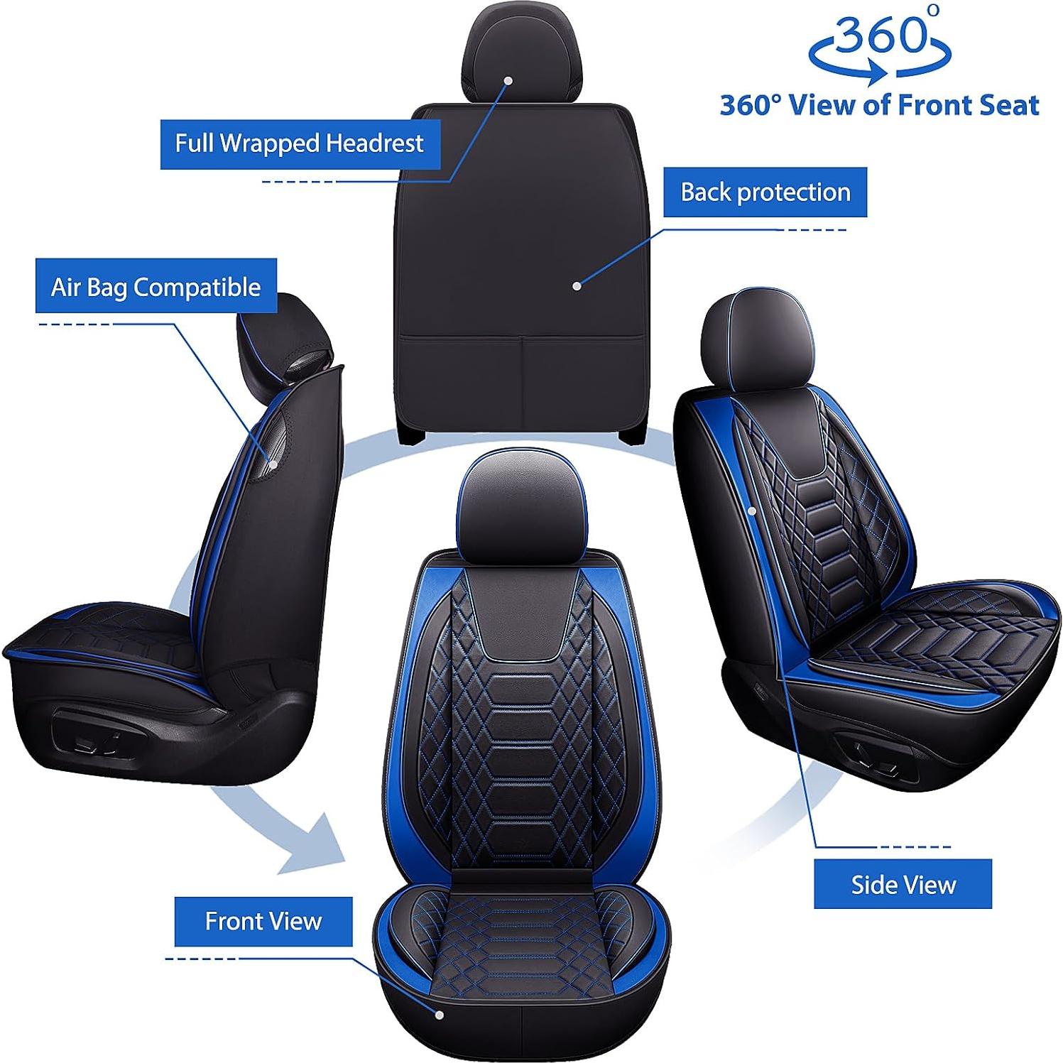 FREESOO Fundas de Asiento de Coche Juego Completo Ajuste Universal