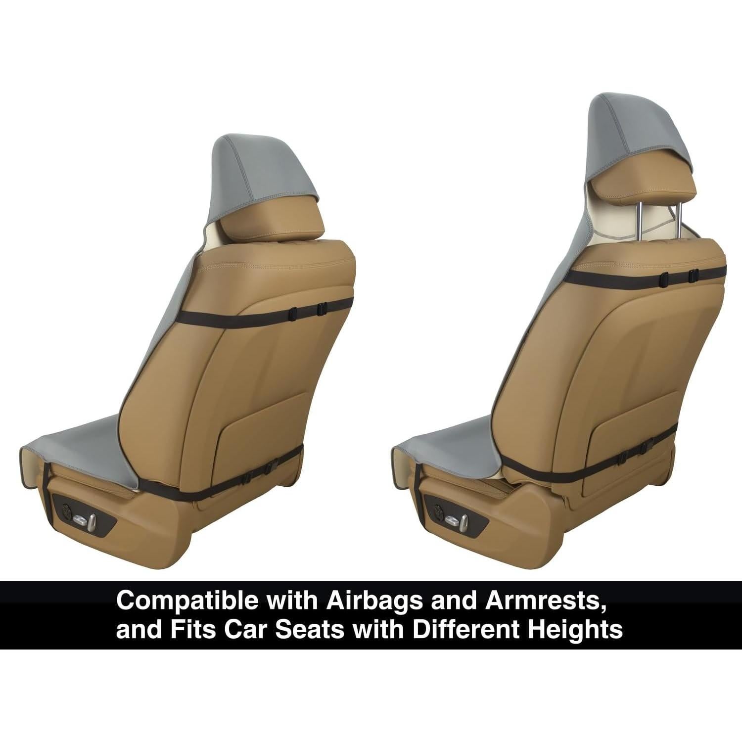 Funda de Asiento de Coche VSHIELD Neopreno Impermeable Gris