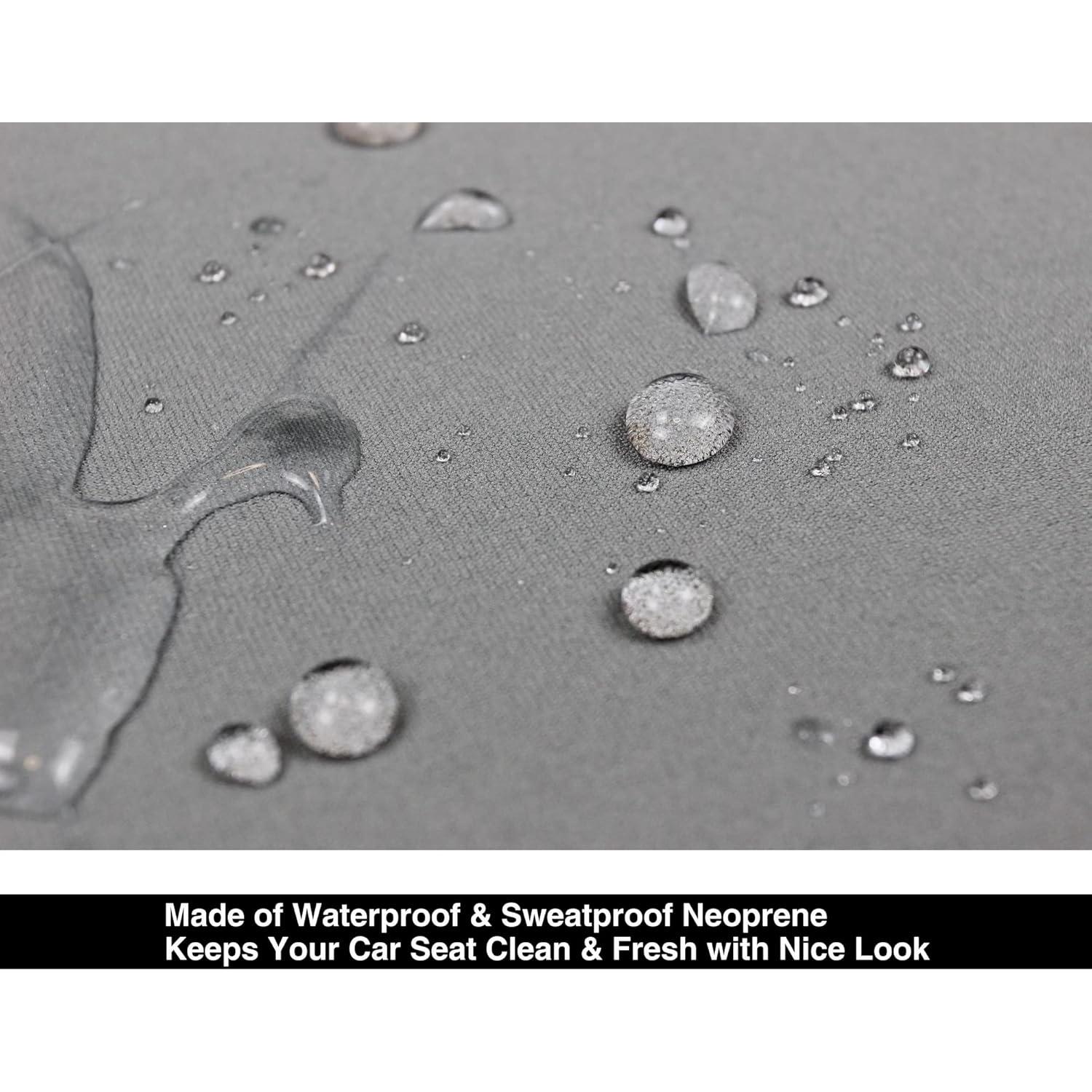 Funda de Asiento de Coche VSHIELD Neopreno Impermeable Gris
