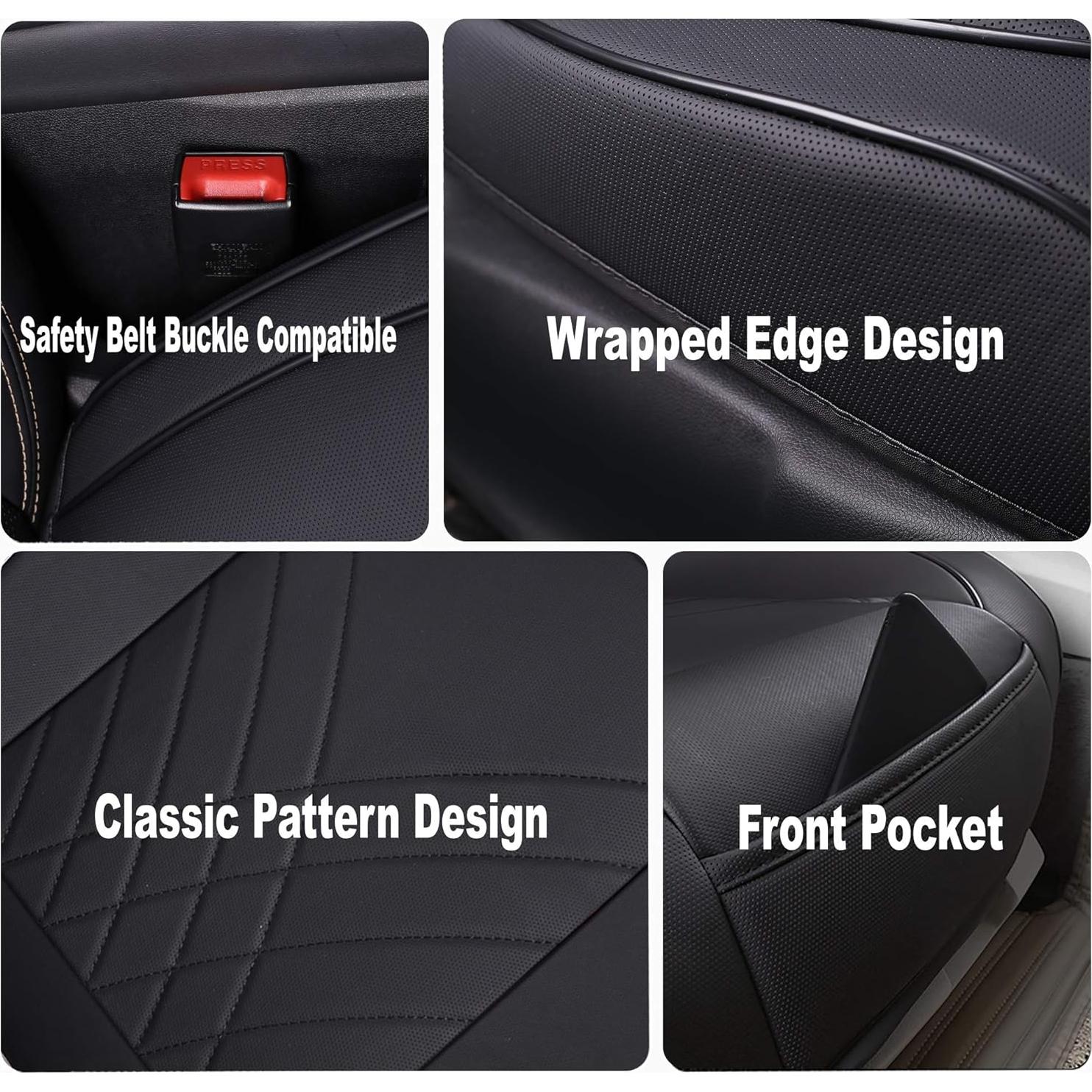 Funda de Asiento de Coche Kingphenix Universal Negra 53x52 cm