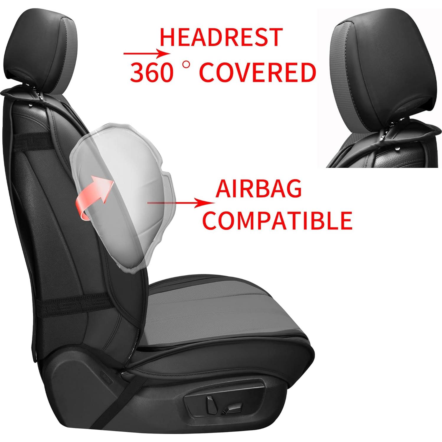 Funda de Asientos de Coche LINGVIDO Universal Gris 5 Juegos