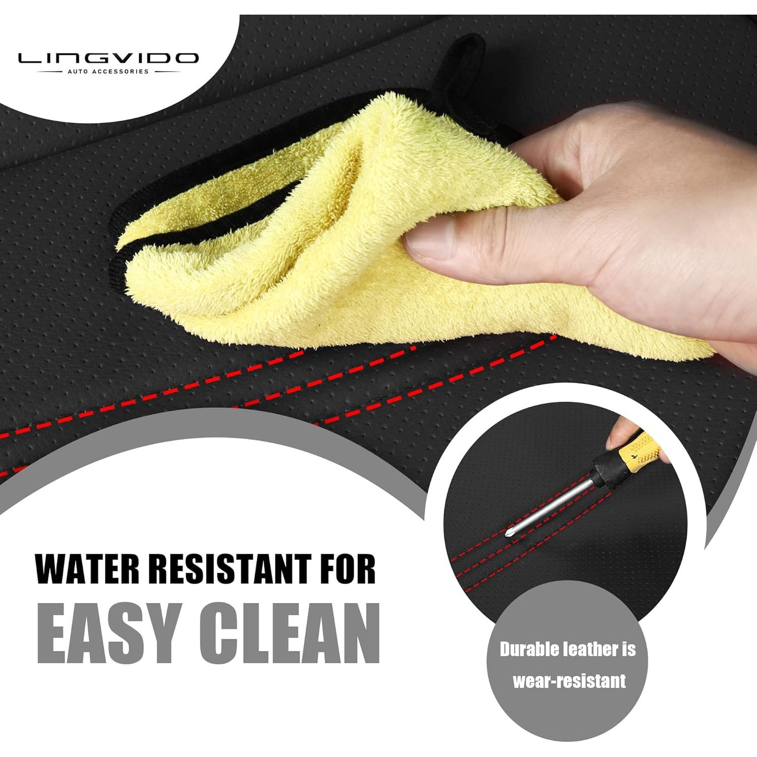 Funda de Asientos de Coche LINGVIDO Universal Gris 5 Juegos