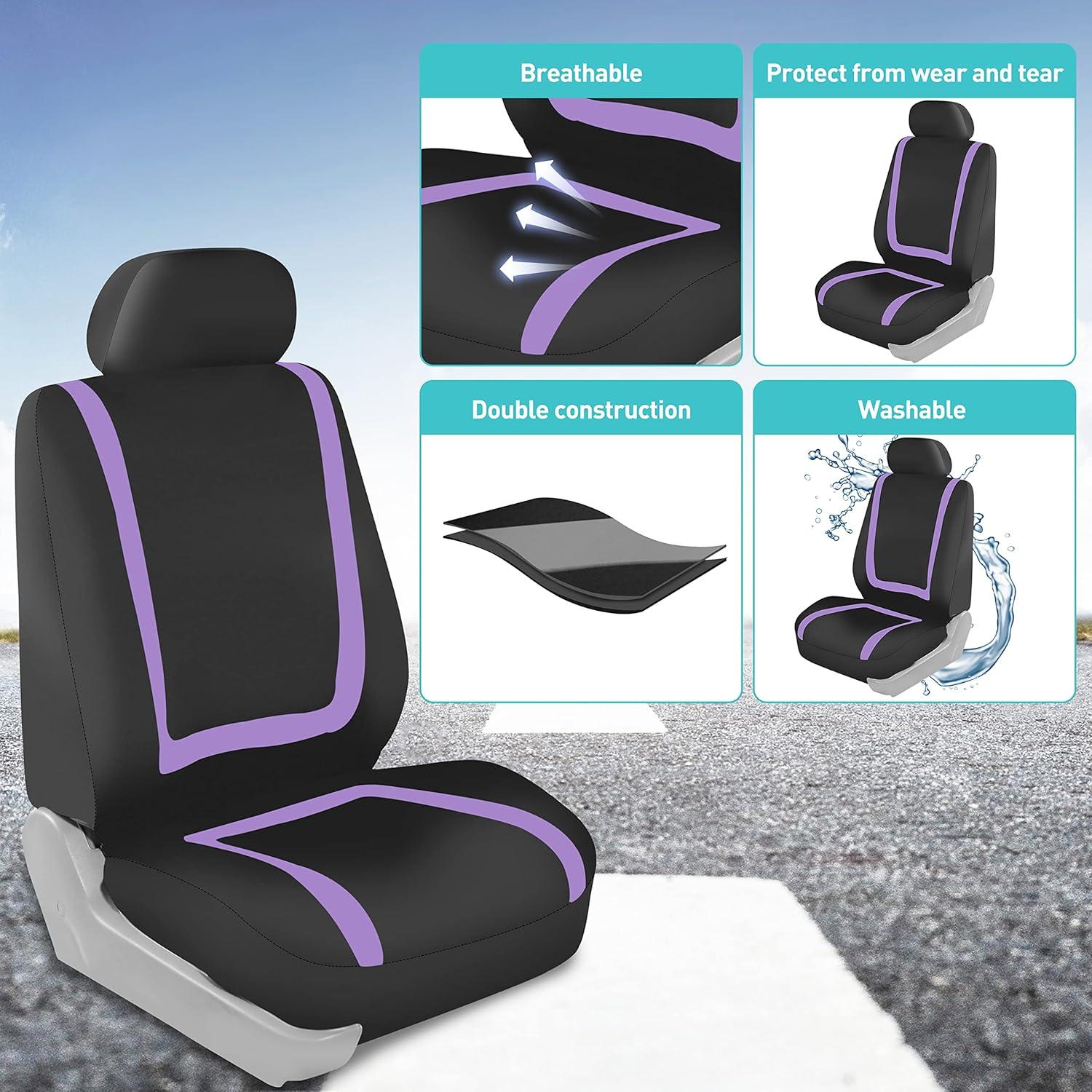 Fundas de Asiento de Coche FH Group Morado Universal