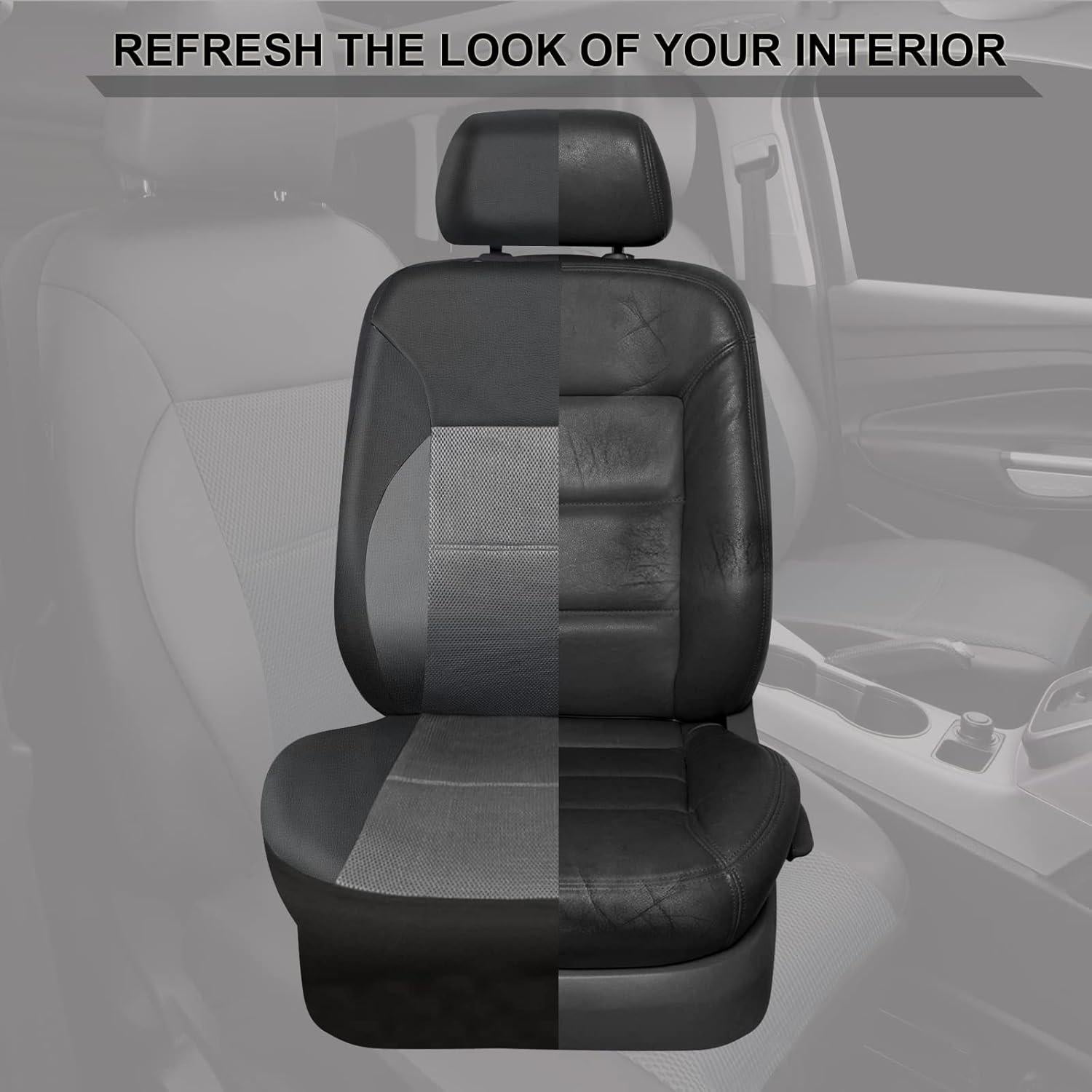 Fundas de Asiento CAR PASS PU Cuero Sintético Universal Negro y Gris