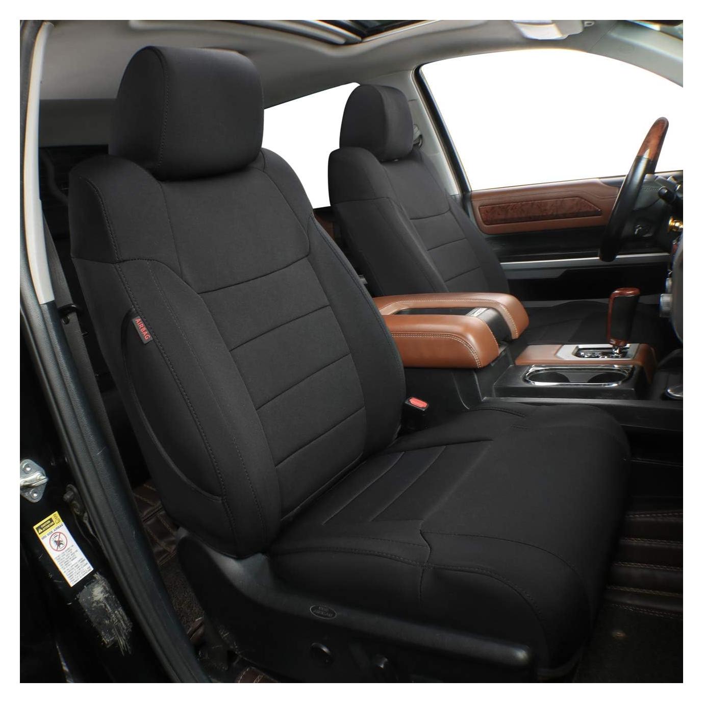 Cubiertas de Asiento EKR para Tiguan 2018-2024, 5 Asientos, Neopreno Negro