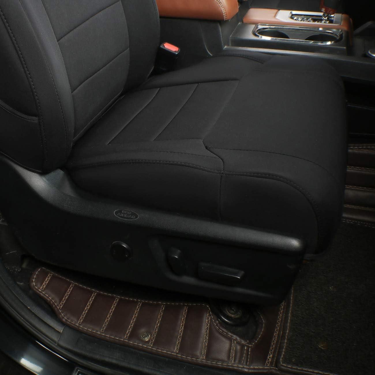 Cubiertas de Asiento EKR para Tiguan 2018-2024, 5 Asientos, Neopreno Negro