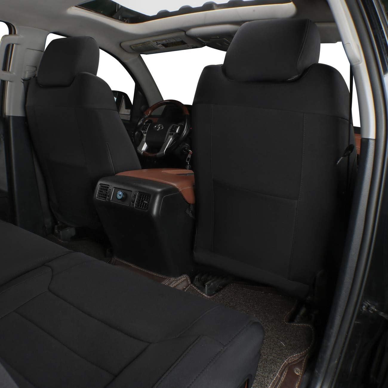 Cubiertas de Asiento EKR para Tiguan 2018-2024, 5 Asientos, Neopreno Negro