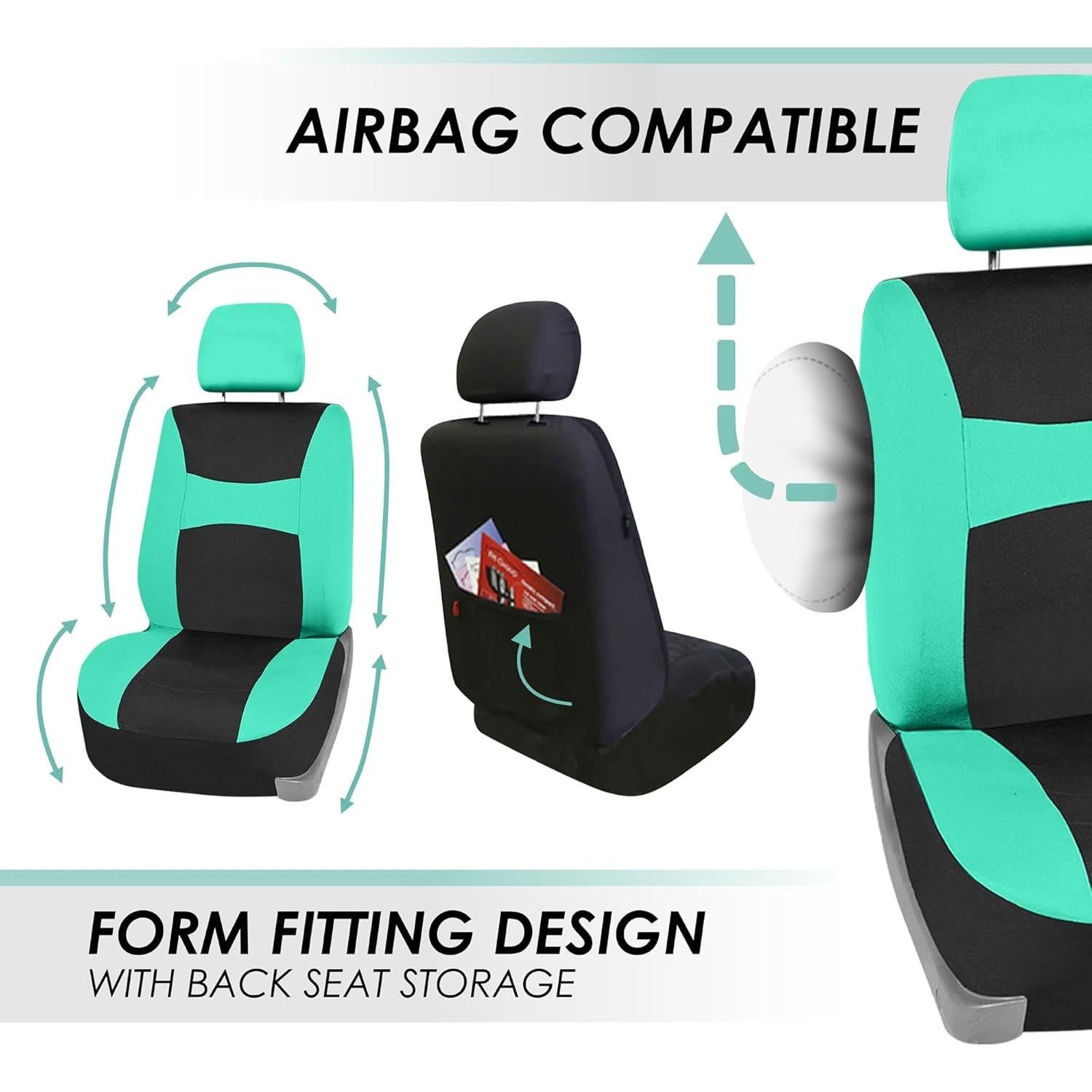 Juego de Fundas de Asiento FH Group Menta para Coches
