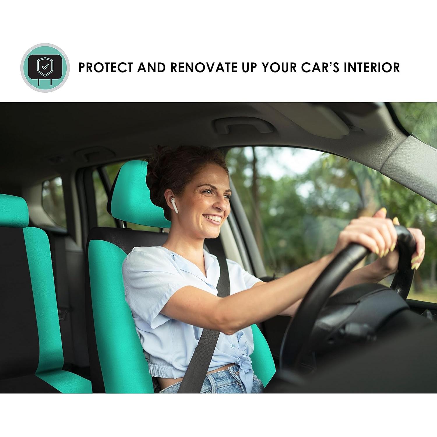 Juego de Fundas de Asiento FH Group Menta para Coches