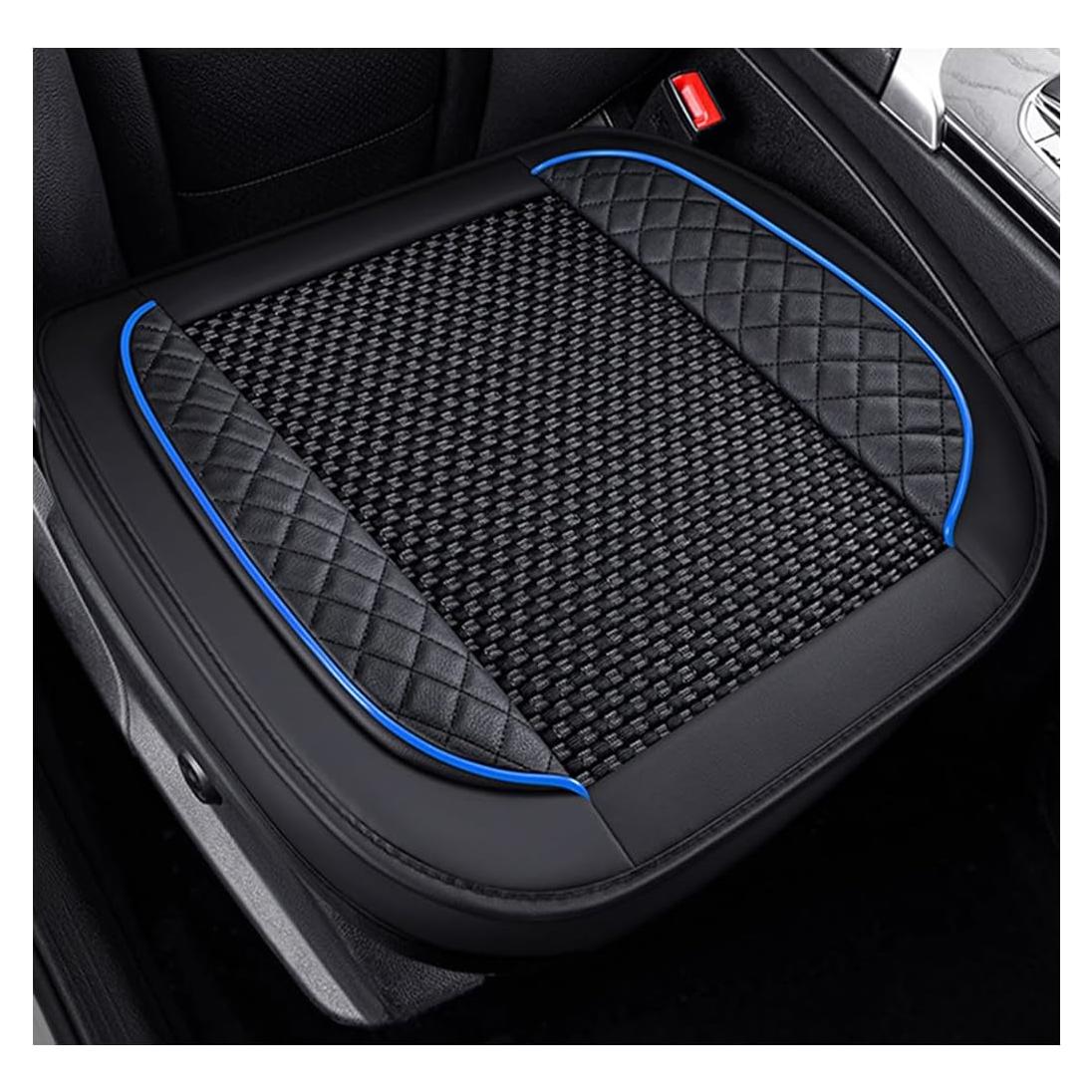Funda de Asiento de Coche Ziciner 62x55 cm Cuero Negro/Azul