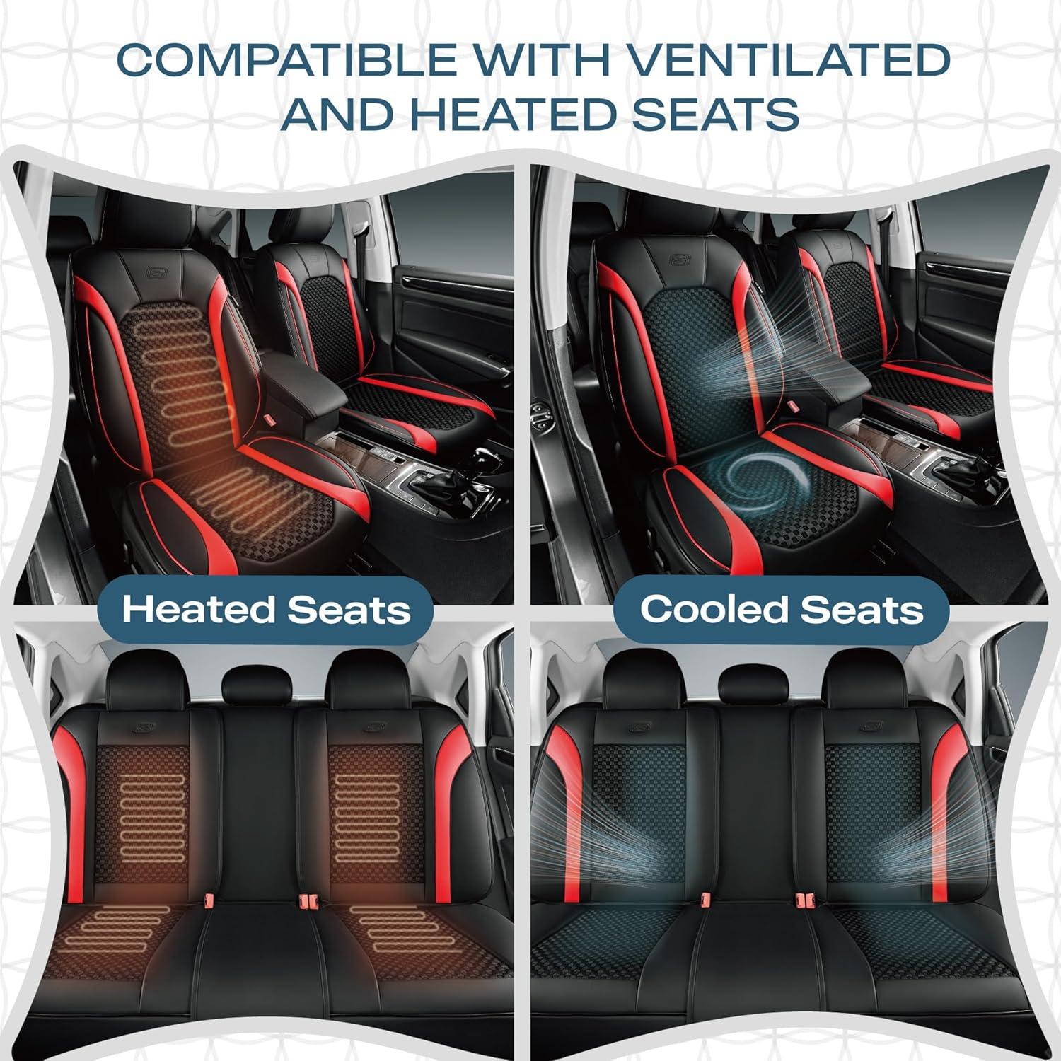 Fundas de Asiento de Coche Skechers con Espuma de Memoria - Juego Completo