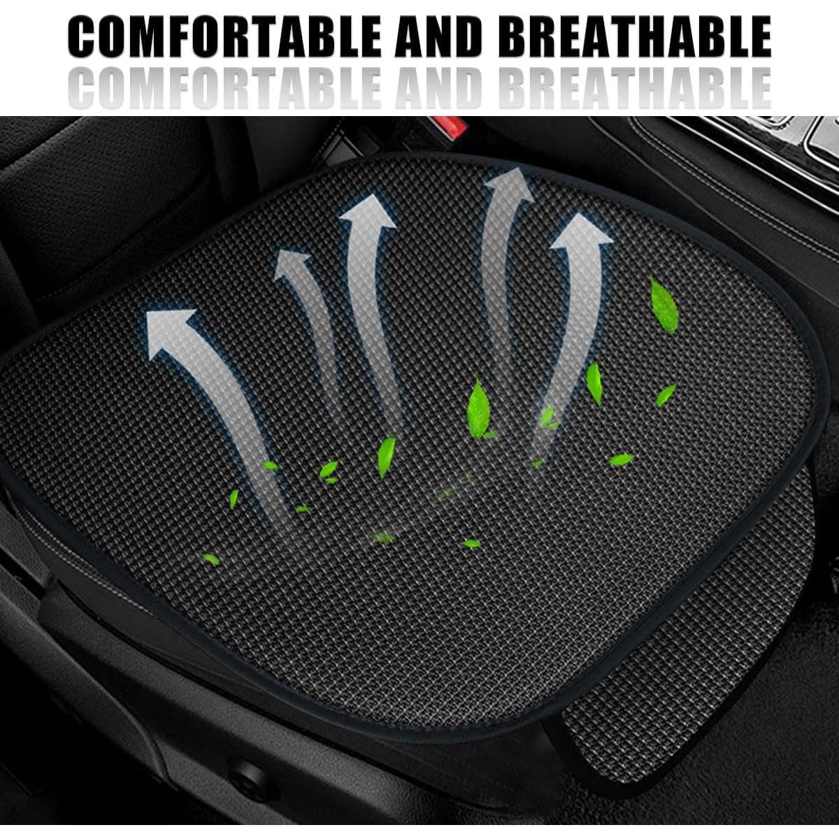 Funda de Asiento de Coche DUSCOKE Transpirable 49.7x47.6cm Negro