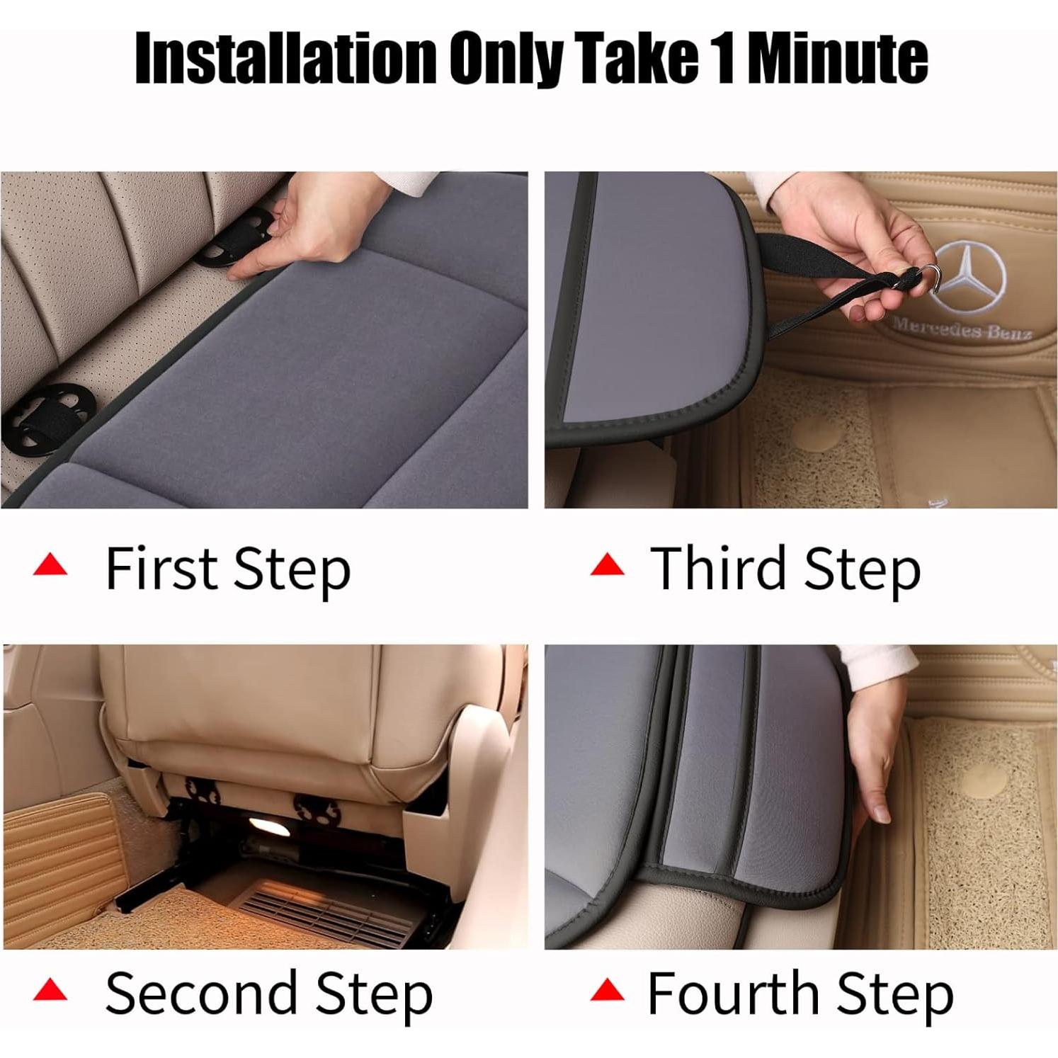 Cojín de Asiento de Coche Lofty Aim Espuma de Memoria Gris