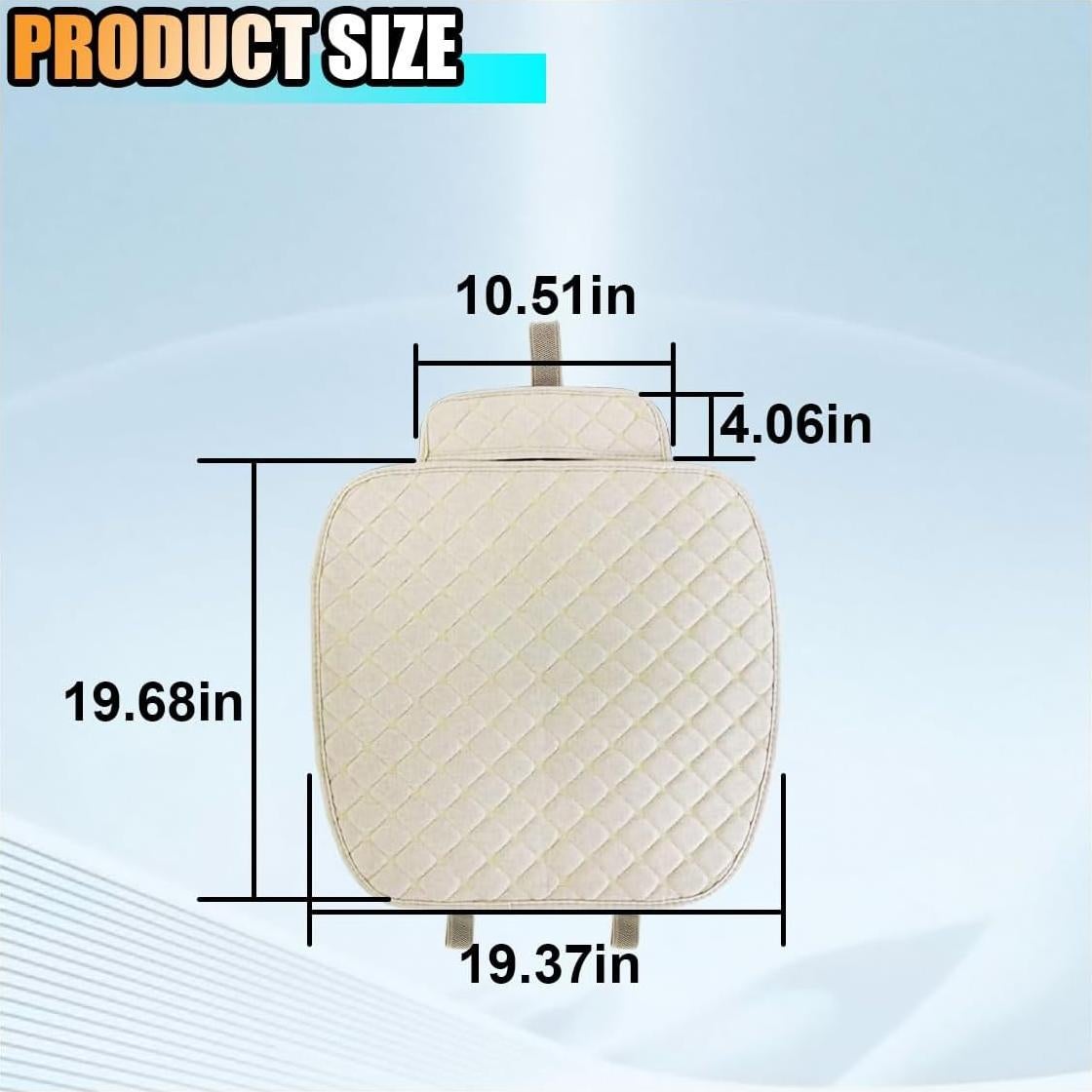 Funda de Asiento de Coche LAINLOY Beige Universal 49.8x49cm