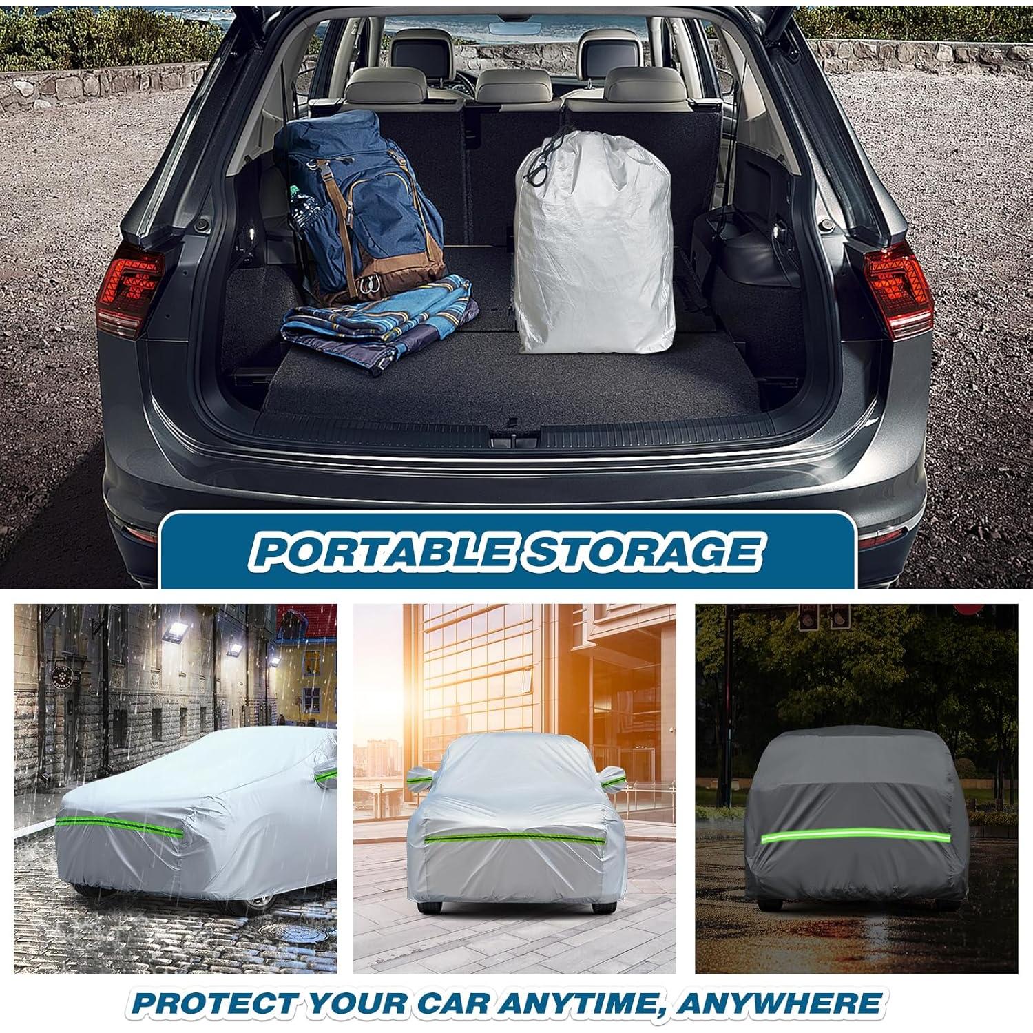 Funda para Auto TUCAREST 6 Capas Impermeable Sedán XL 500-528 cm