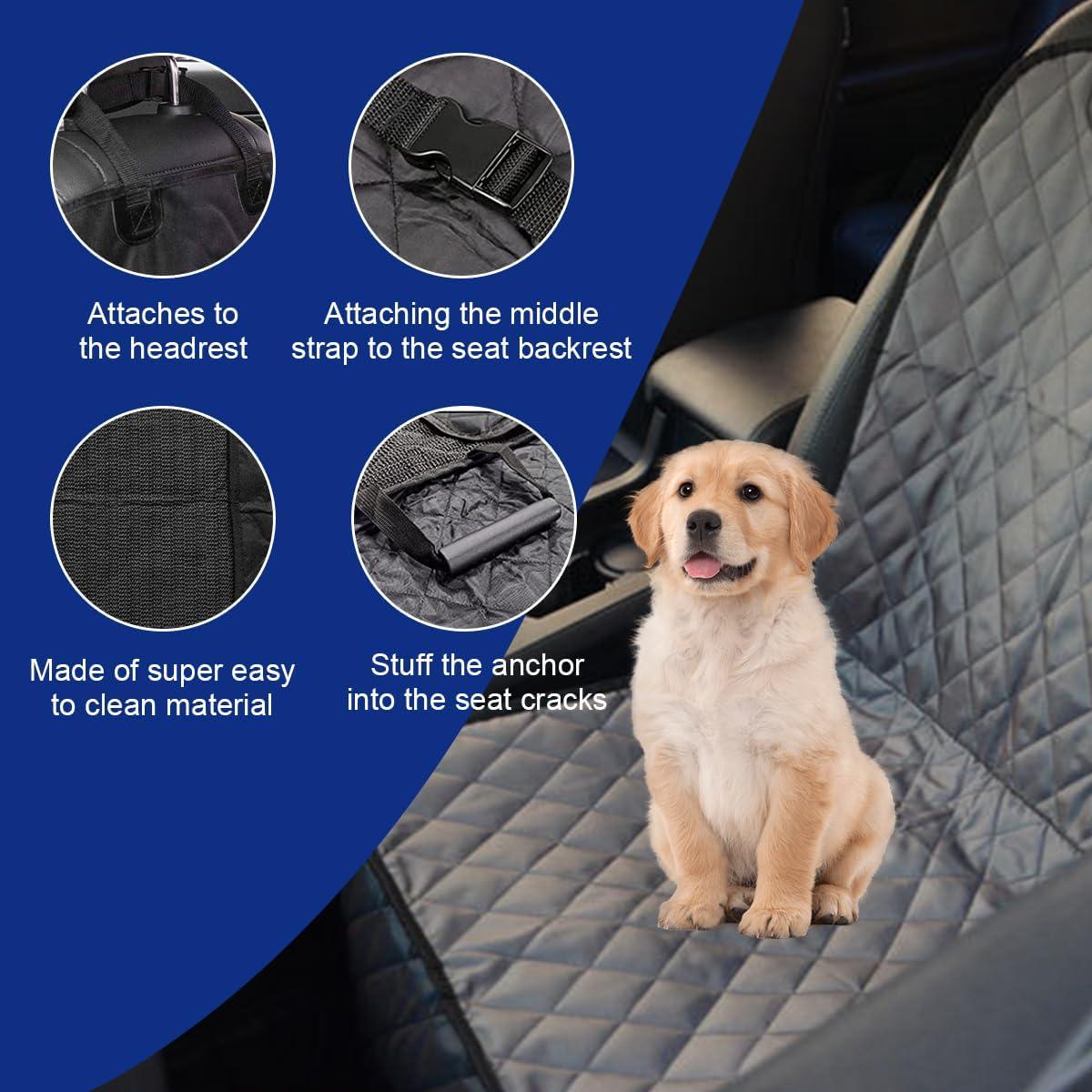 Cubierta de Asiento Frontal para Perro Ziciner Impermeable 600D