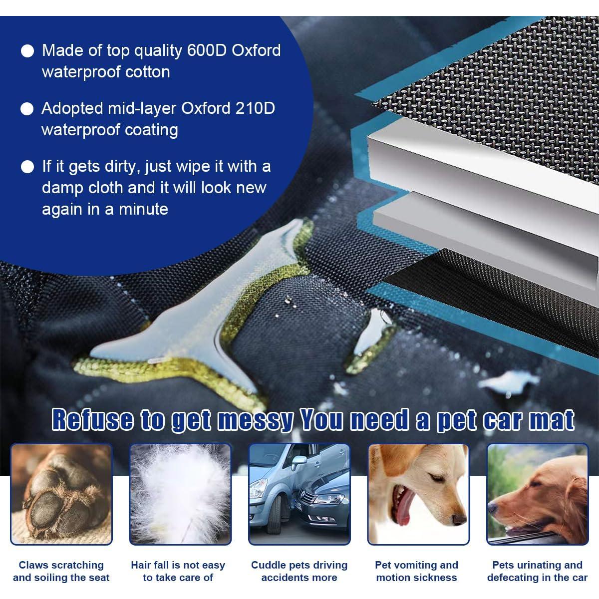 Cubierta de Asiento Frontal para Perro Ziciner Impermeable 600D