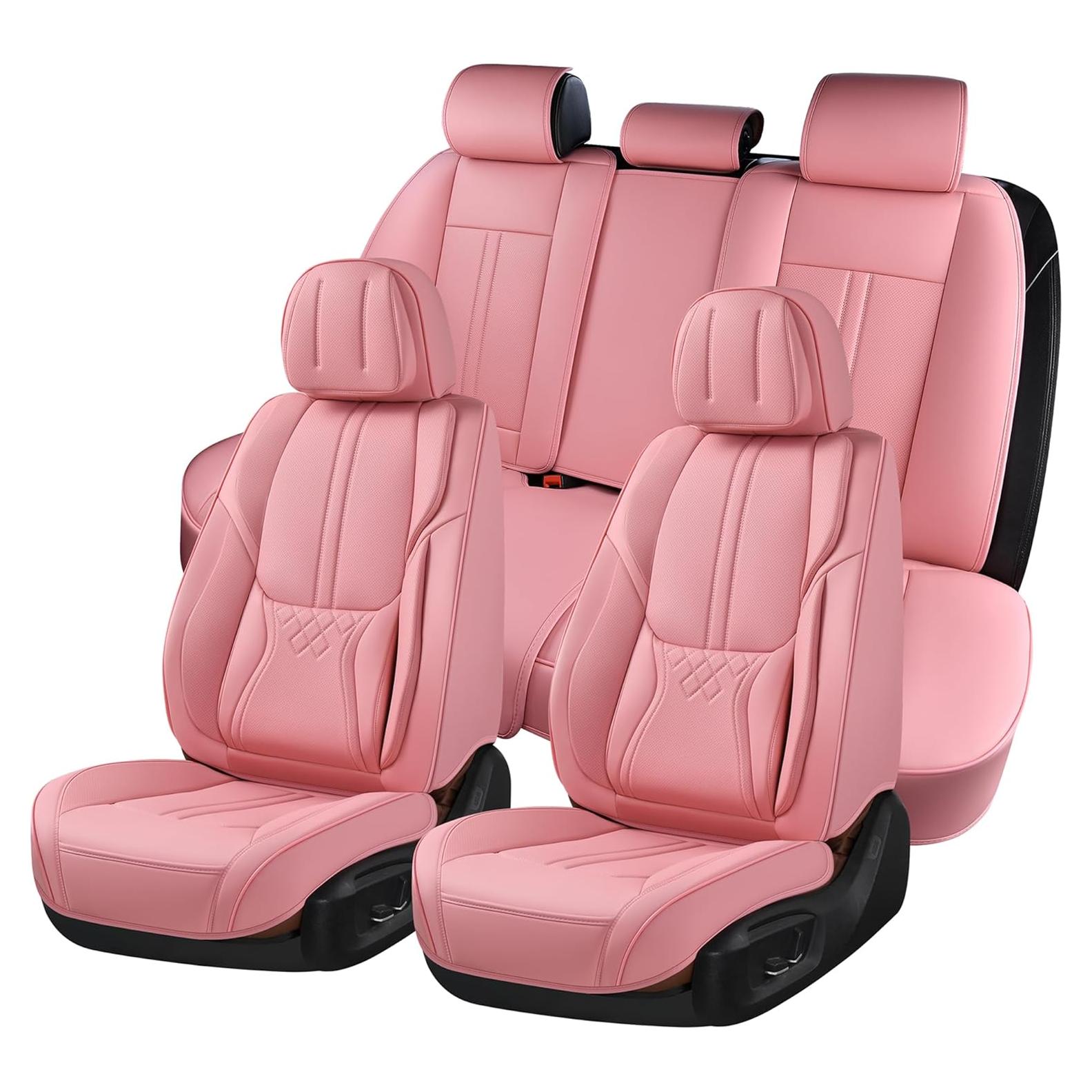 Juego Completo Fundas de Asiento BWTJF Rosa Impermeables