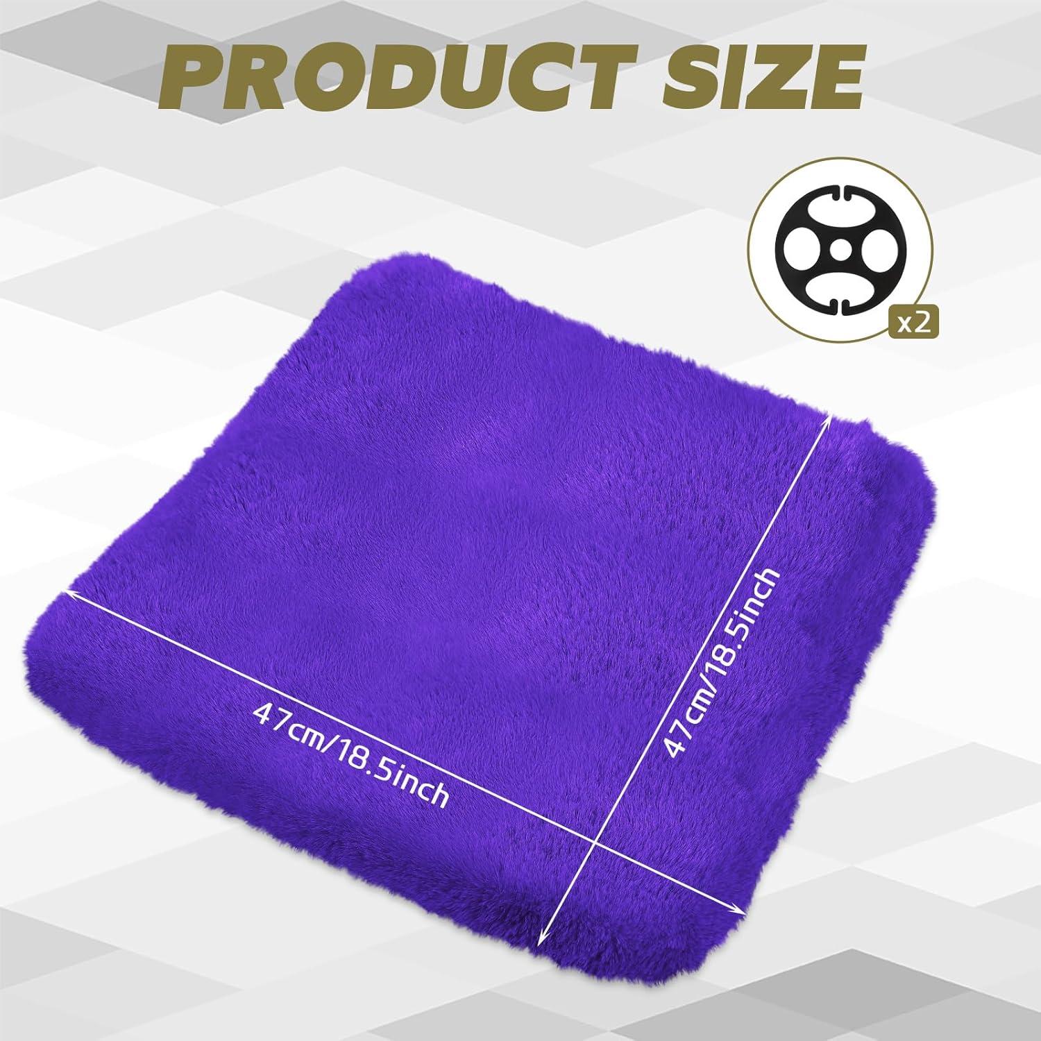 Cojín de Asiento de Coche Wuyaoyao de Lana Sintética 47x47cm