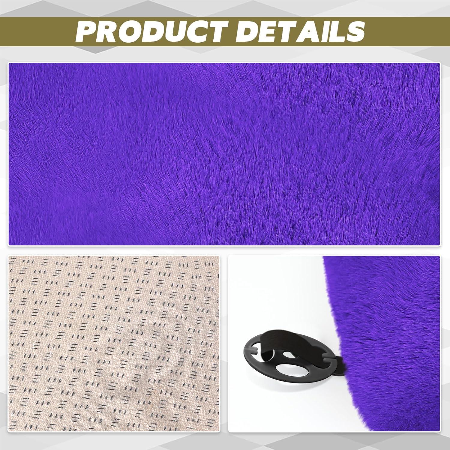 Cojín de Asiento de Coche Wuyaoyao de Lana Sintética 47x47cm