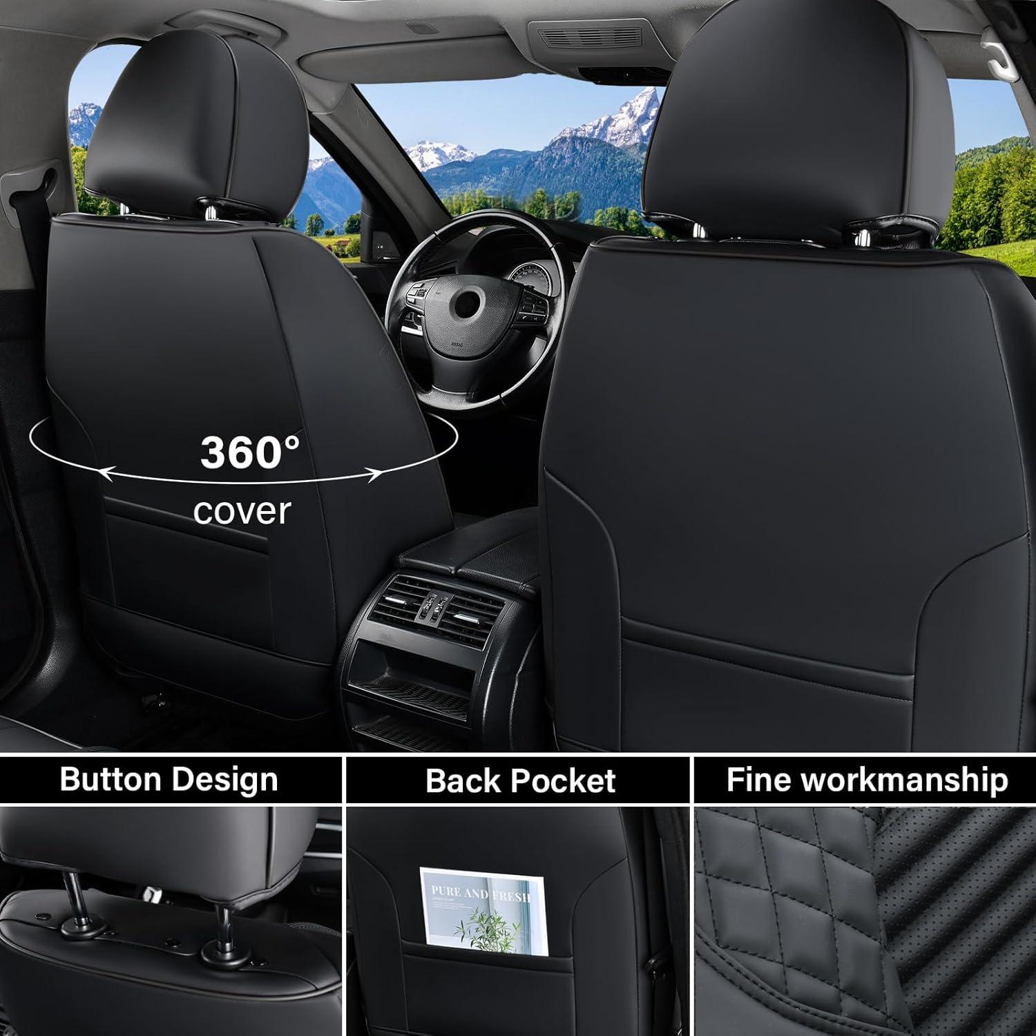 Cubiertas de Asiento Delantero Coverado SCU011-P Negras