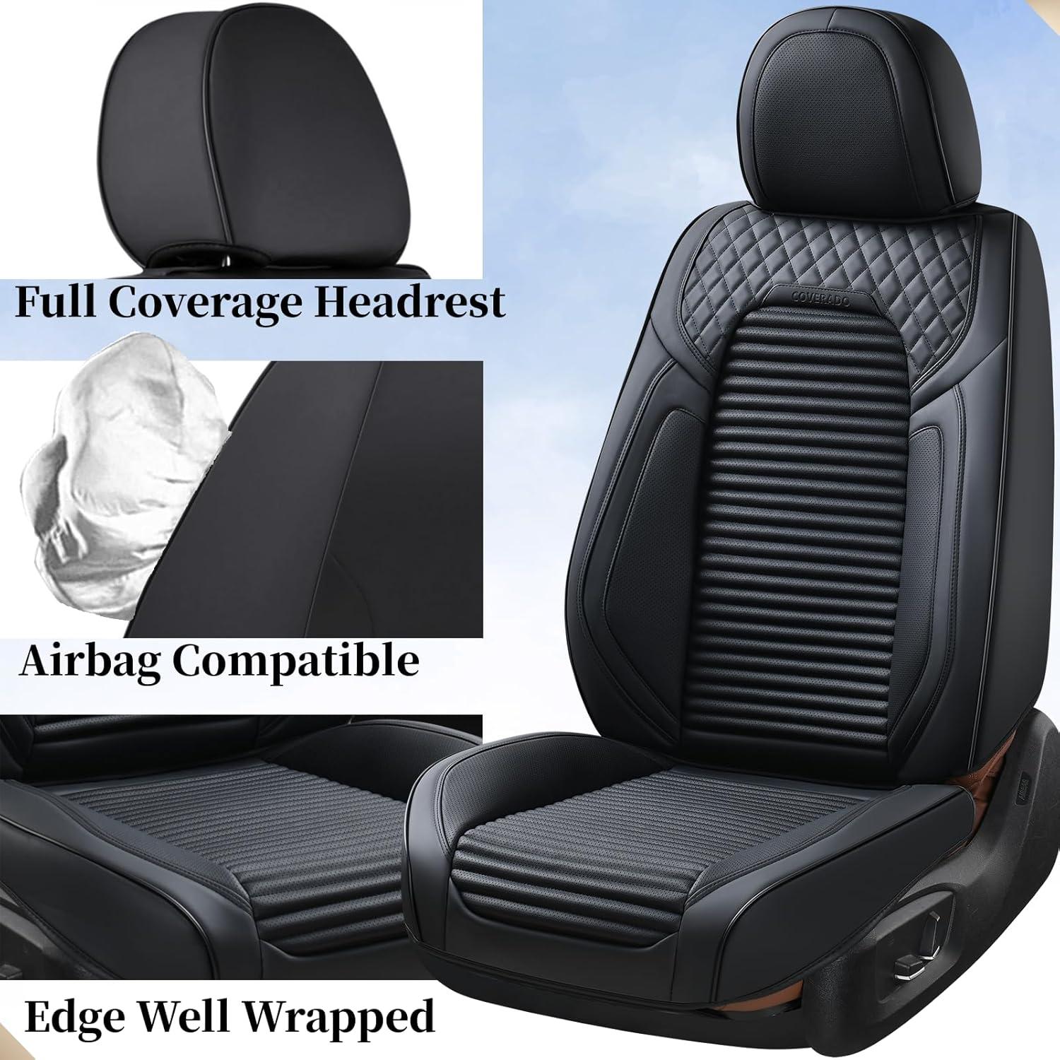 Cubiertas de Asiento Delantero Coverado SCU011-P Negras