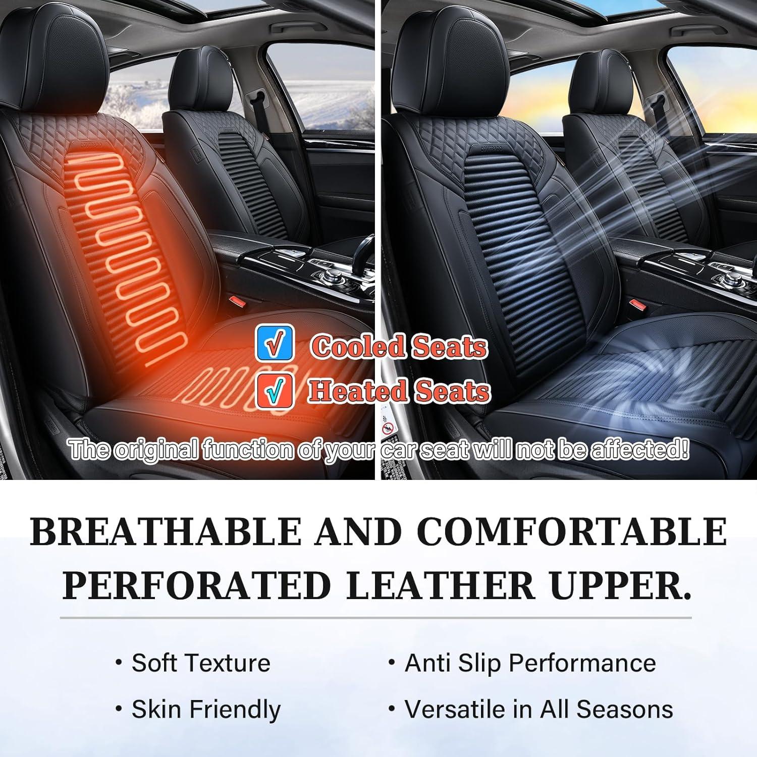 Cubiertas de Asiento Delantero Coverado SCU011-P Negras