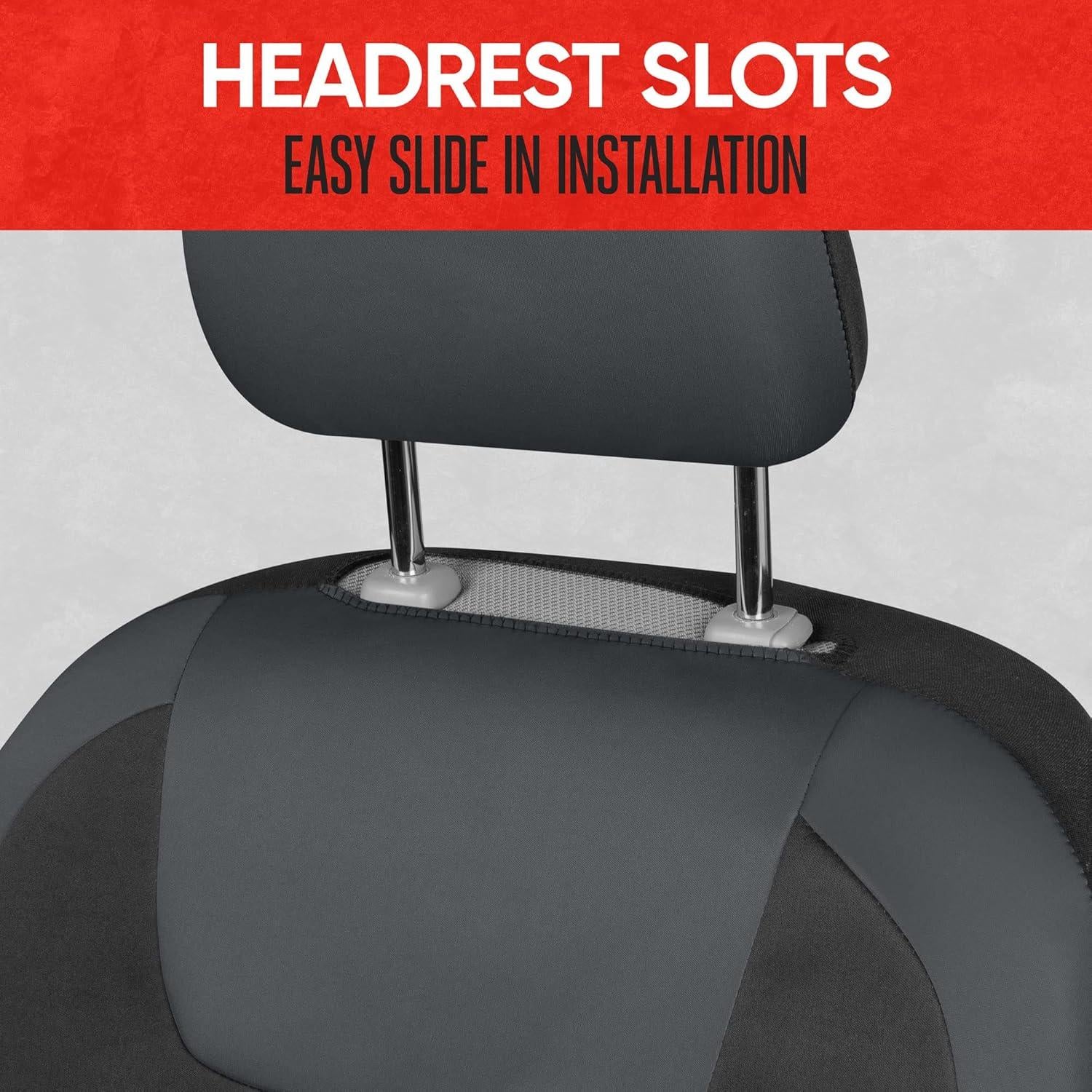 Cubiertas de Asiento Impermeables Motor Trend Neopreno Gris