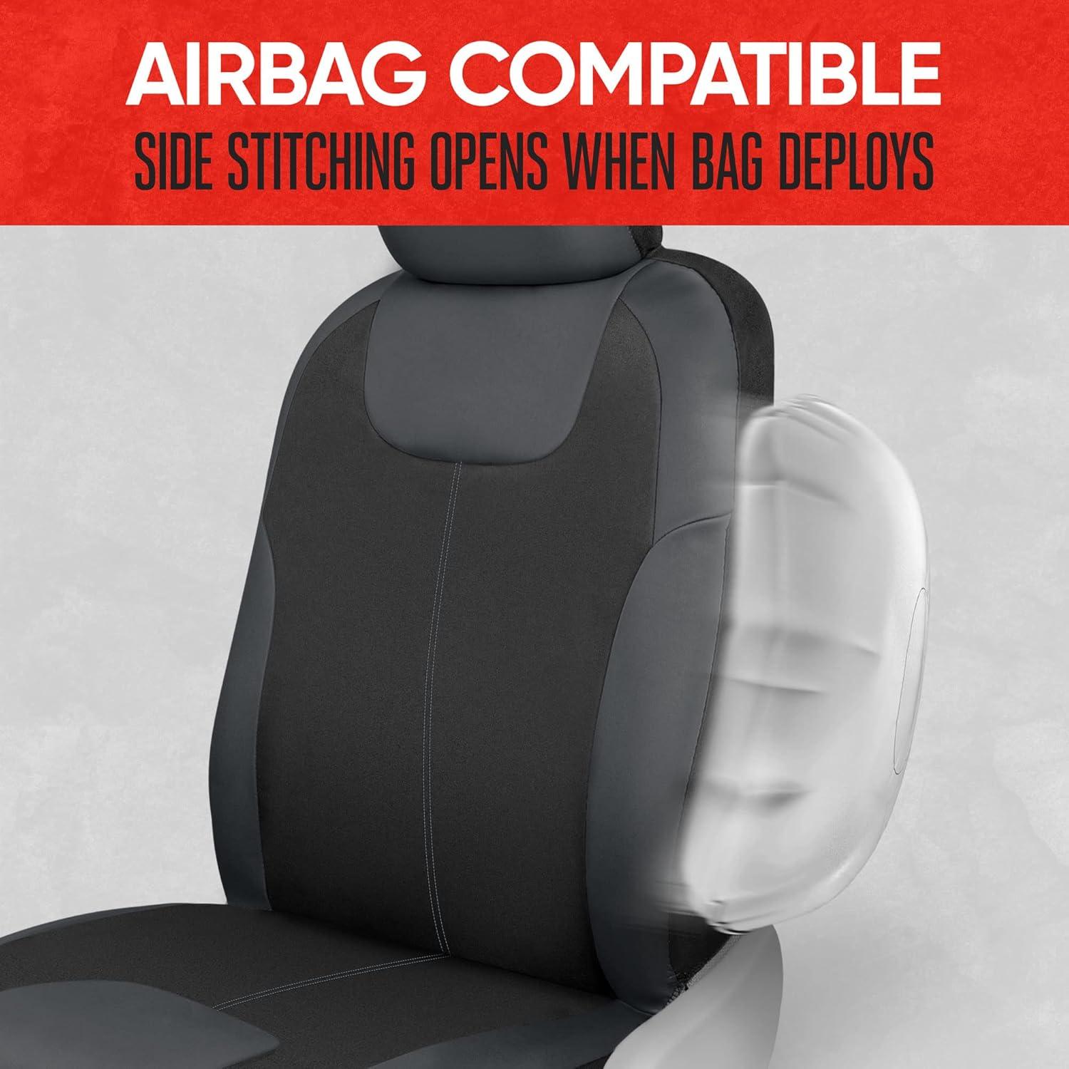 Cubiertas de Asiento Impermeables Motor Trend Neopreno Gris