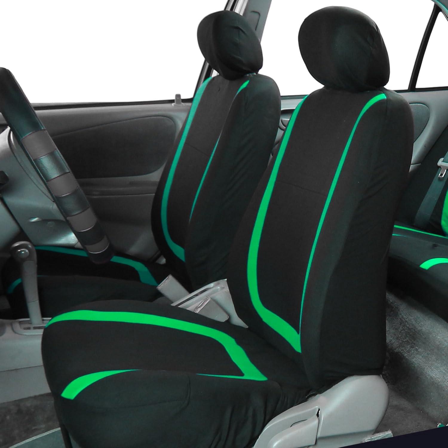 Funda de Asiento de Automóvil TLH Verde Universal Tela