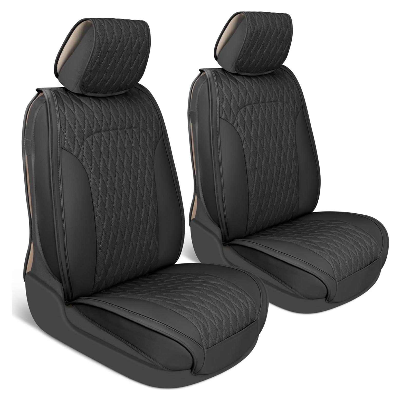 Cubiertas de Asientos de Coche MotorBox DiamondLux - Negro