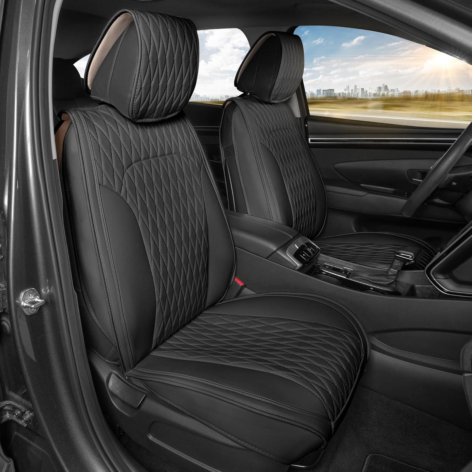 Cubiertas de Asientos de Coche MotorBox DiamondLux - Negro