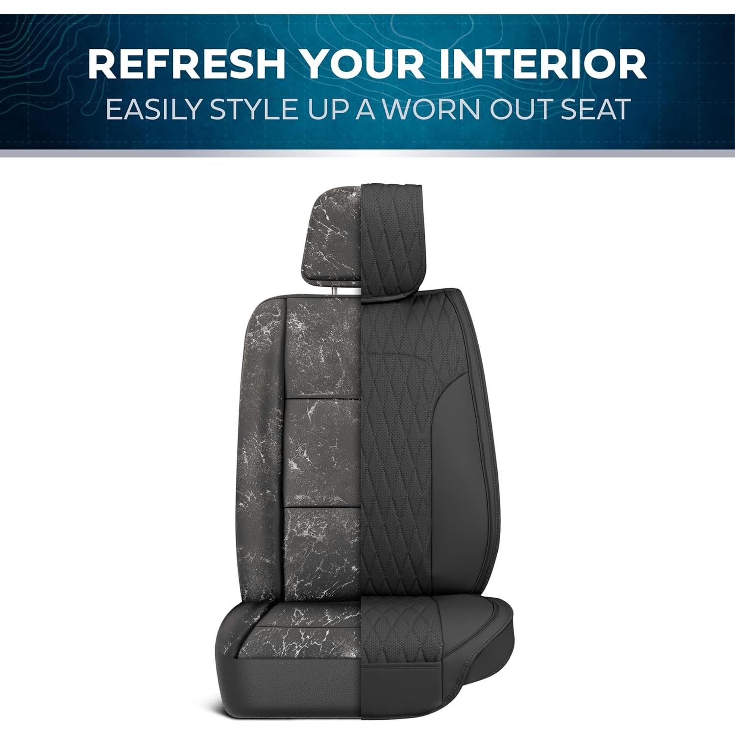 Cubiertas de Asientos de Coche MotorBox DiamondLux - Negro