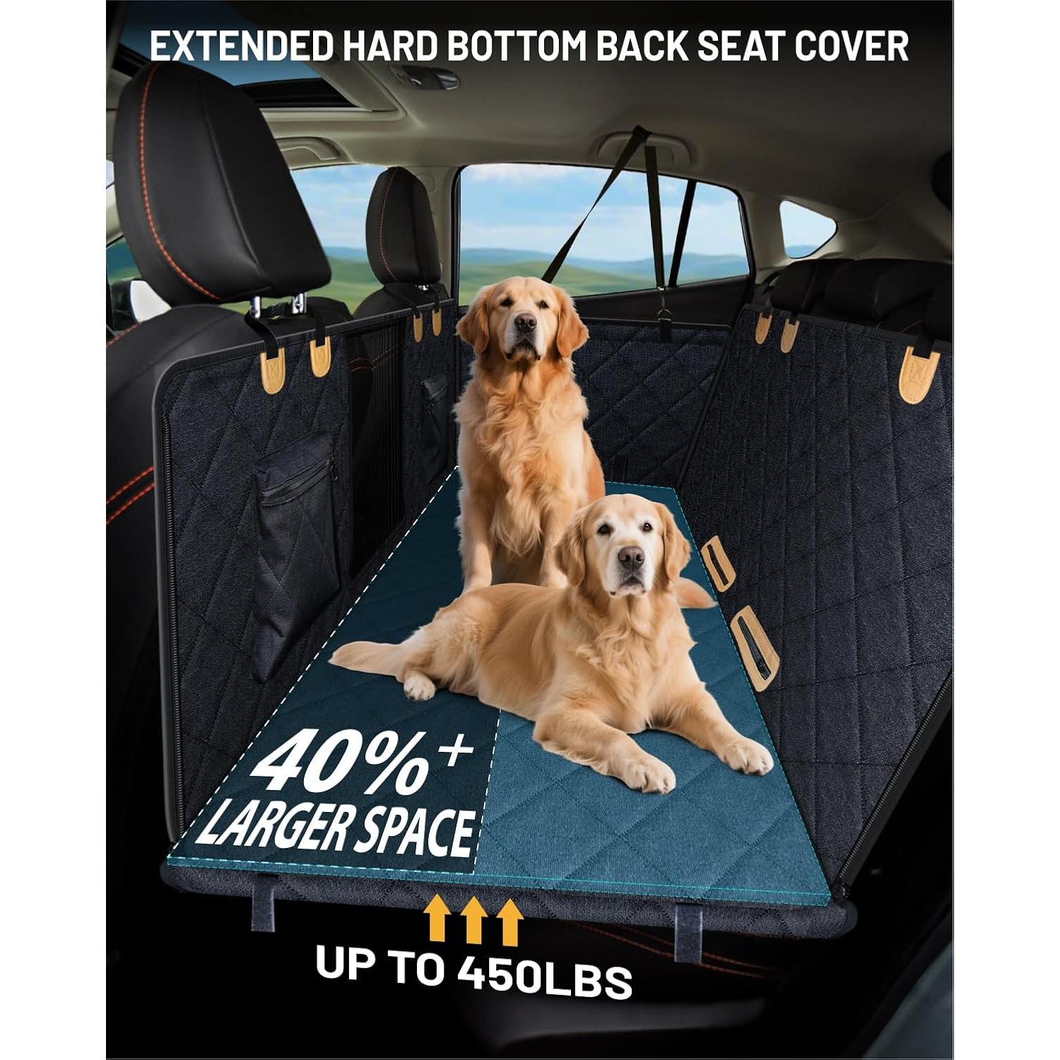 Funda de Asiento para Perros PAWPROVED PP1019 Impermeable Negro